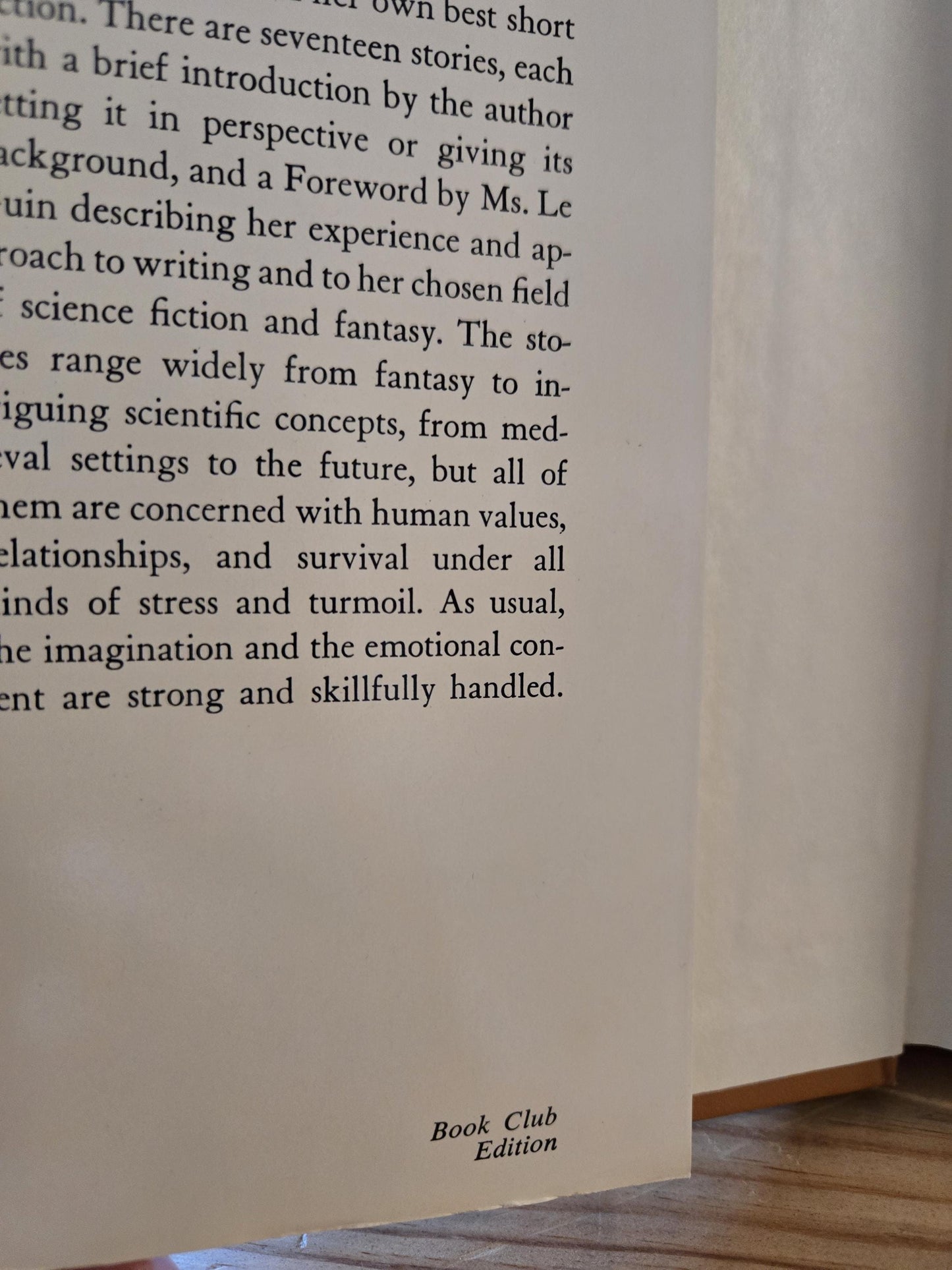 The Wind's Twelve Quarters // Ursula K. Le Guin // 1975 Book Club Edition // Vintage Hardcover Sci-fi Fantasy