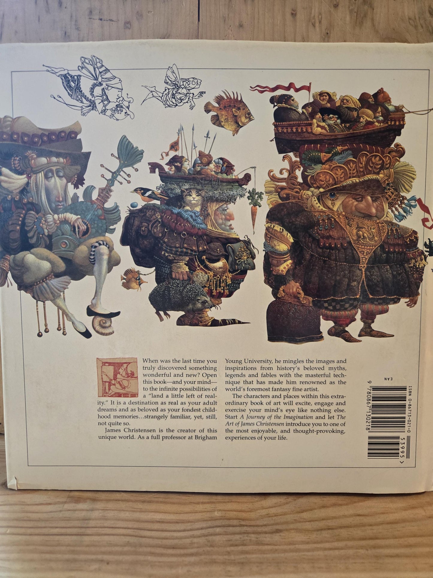 The Art of James Christensen: A Journey of the Imagination // 1st Edition 1st Printing 1994 // Vintage Hardcover