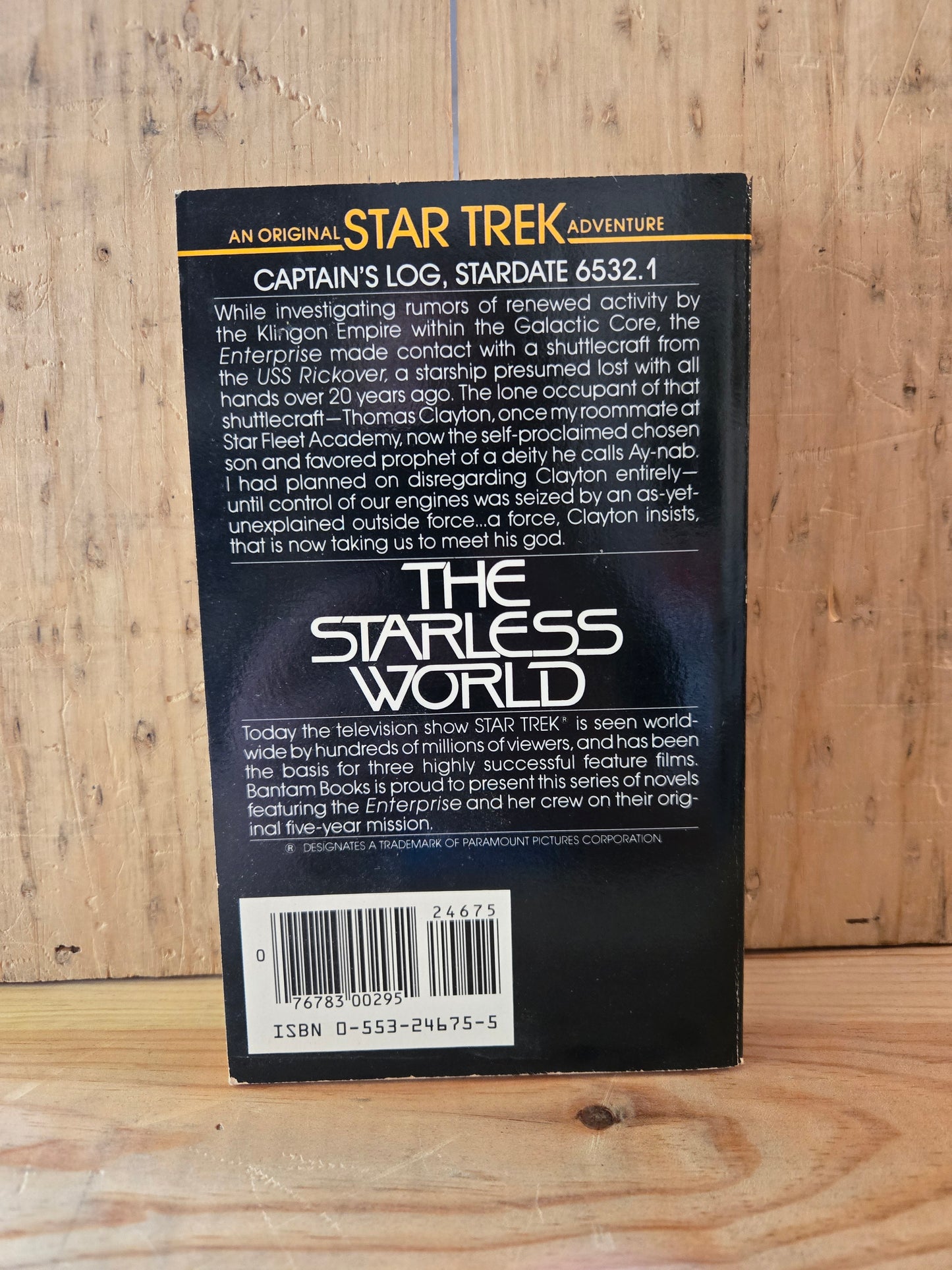 Star Trek: The Starless World // Gordon Eklund // 1984 // Vintage Paperback Sci-fi