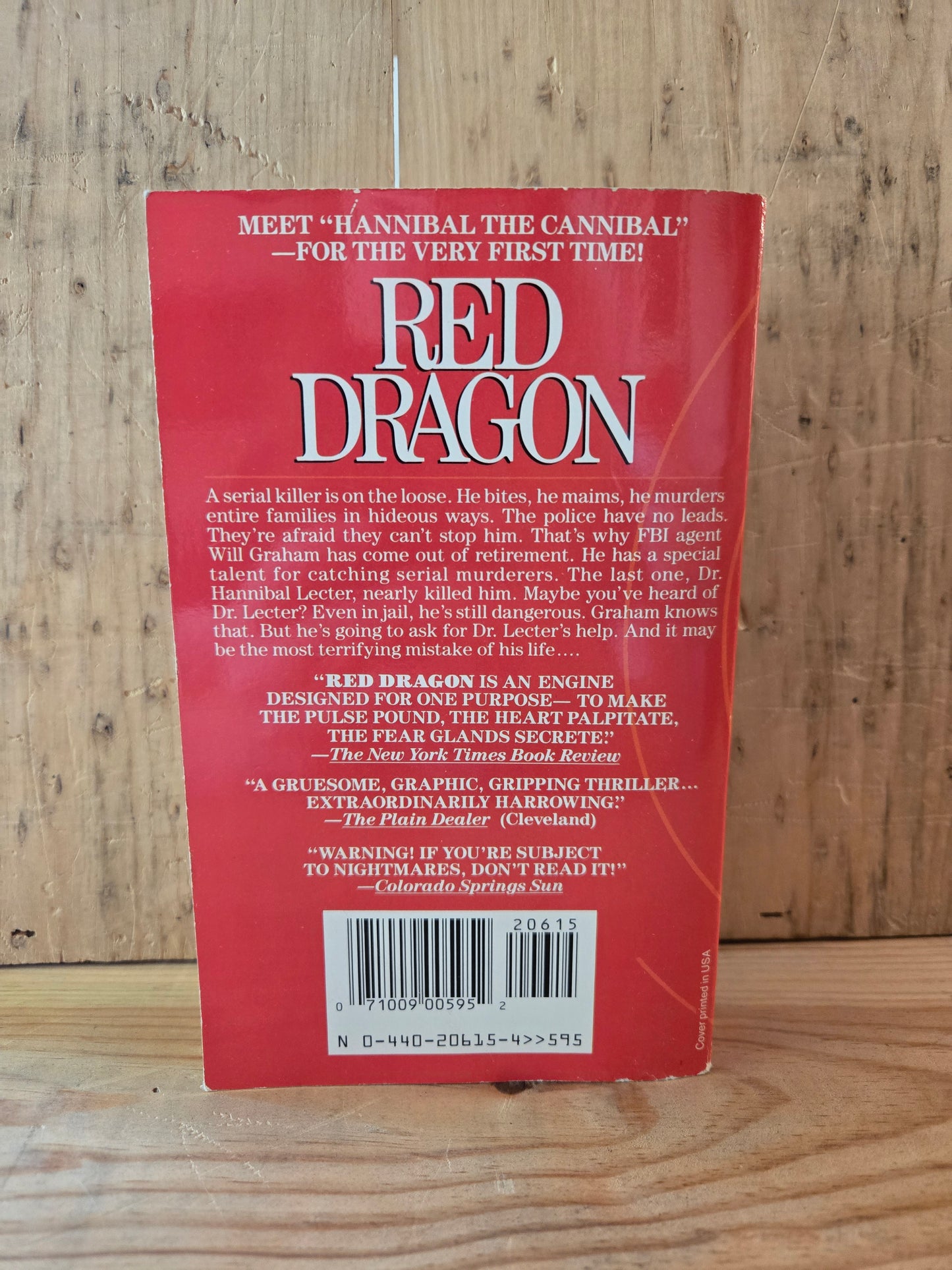 Red Dragon // Thomas Harris // 1981 // Vintage Paperback Horror