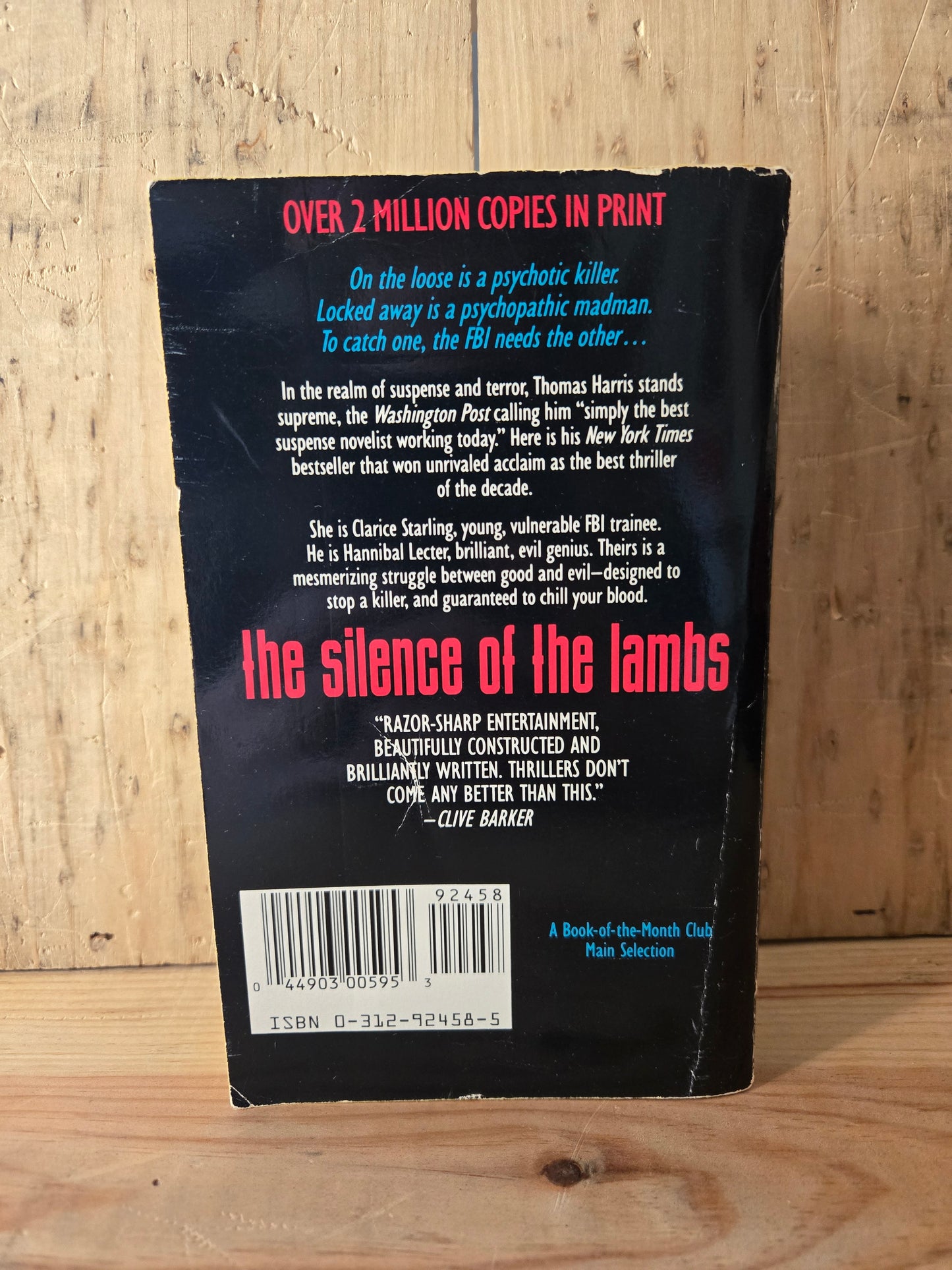 The Silence of the Lambs // Thomas Harris // 1989 // Vintage Paperback Horror Thriller