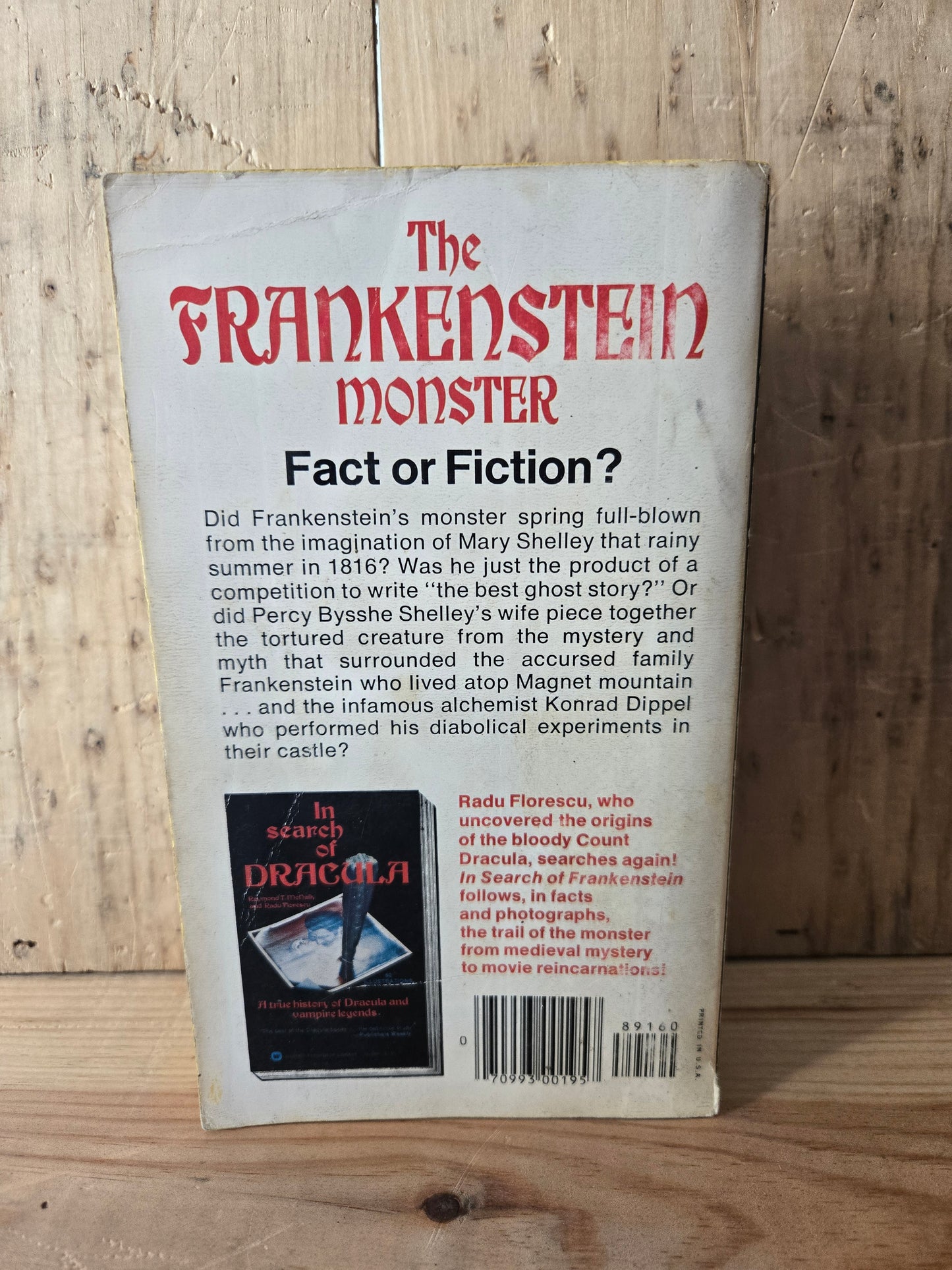 In Search of Frankenstein // Radu Florescu // 1976 // Vintage Paperback