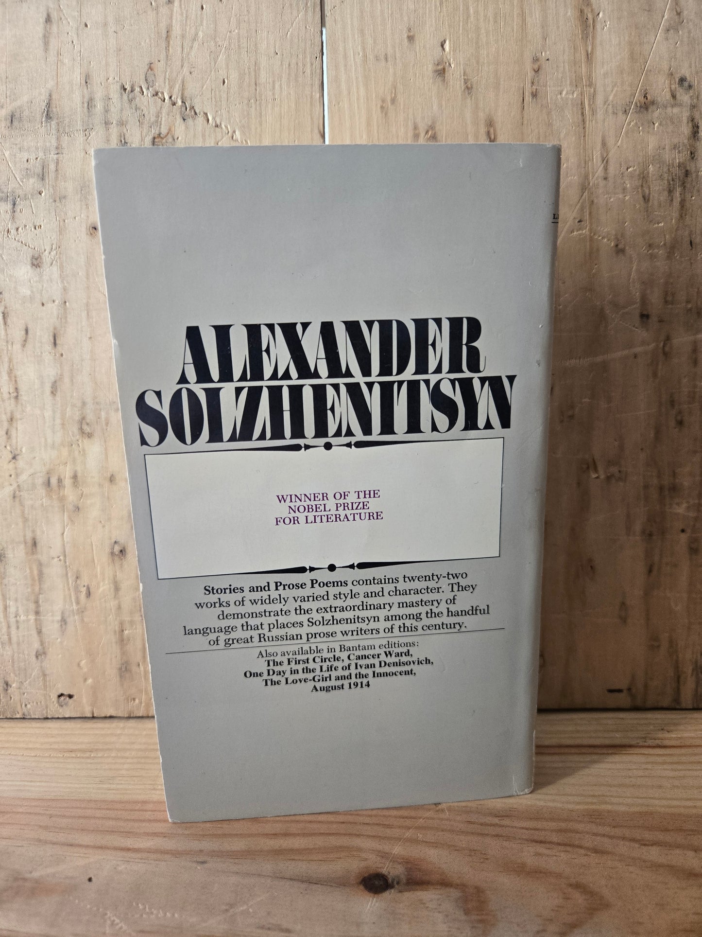 Stories and Prose Poems // Alexander Solzhenitsyn // 1973 // Vintage Paperback