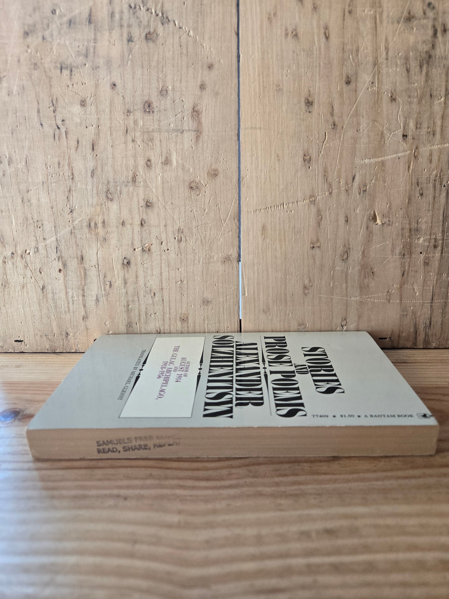 Stories and Prose Poems // Alexander Solzhenitsyn // 1973 // Vintage Paperback