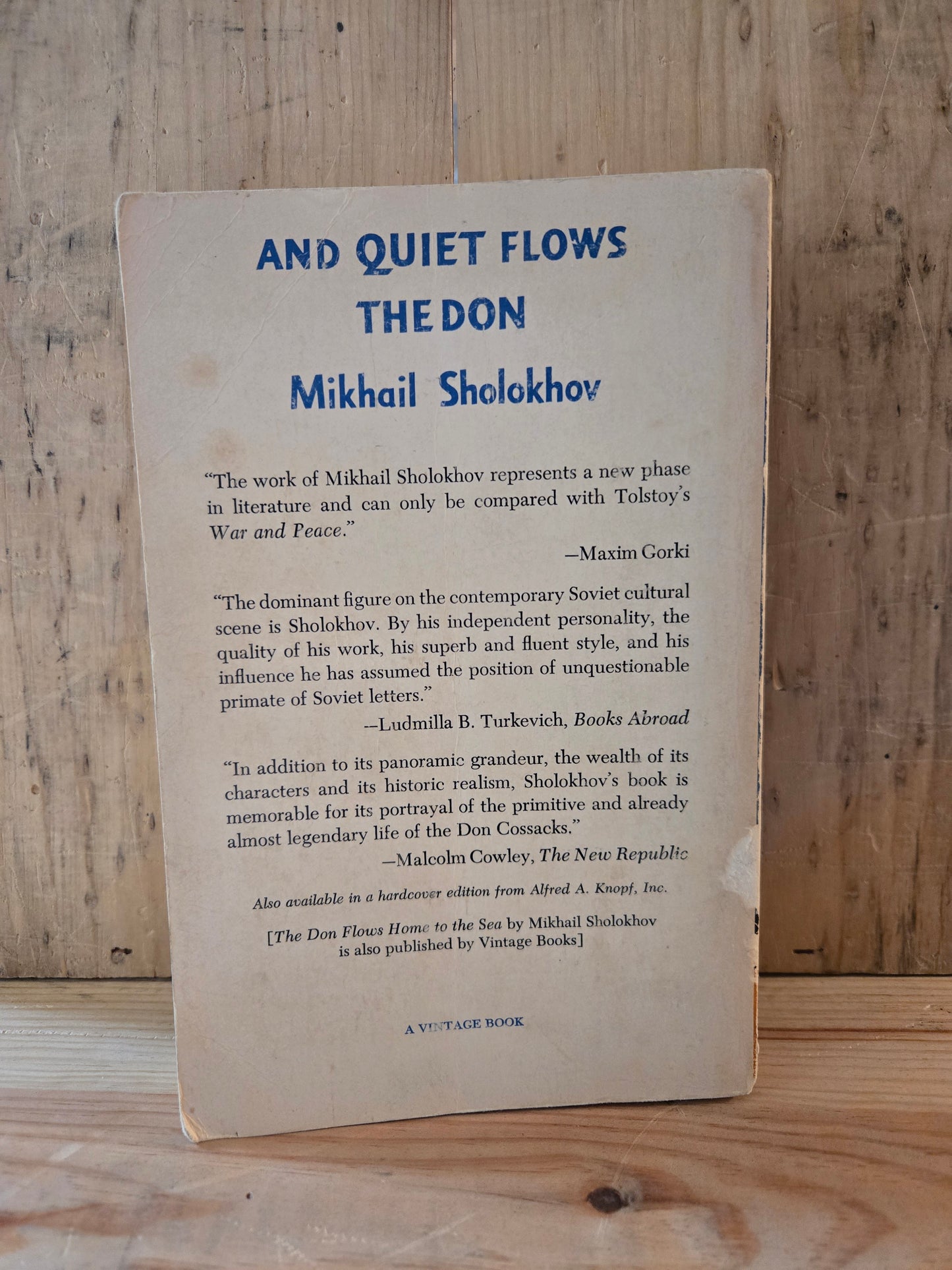 And Quiet Flows The Don // Mikhail Sholokhov // 1966 // Vintage Paperback