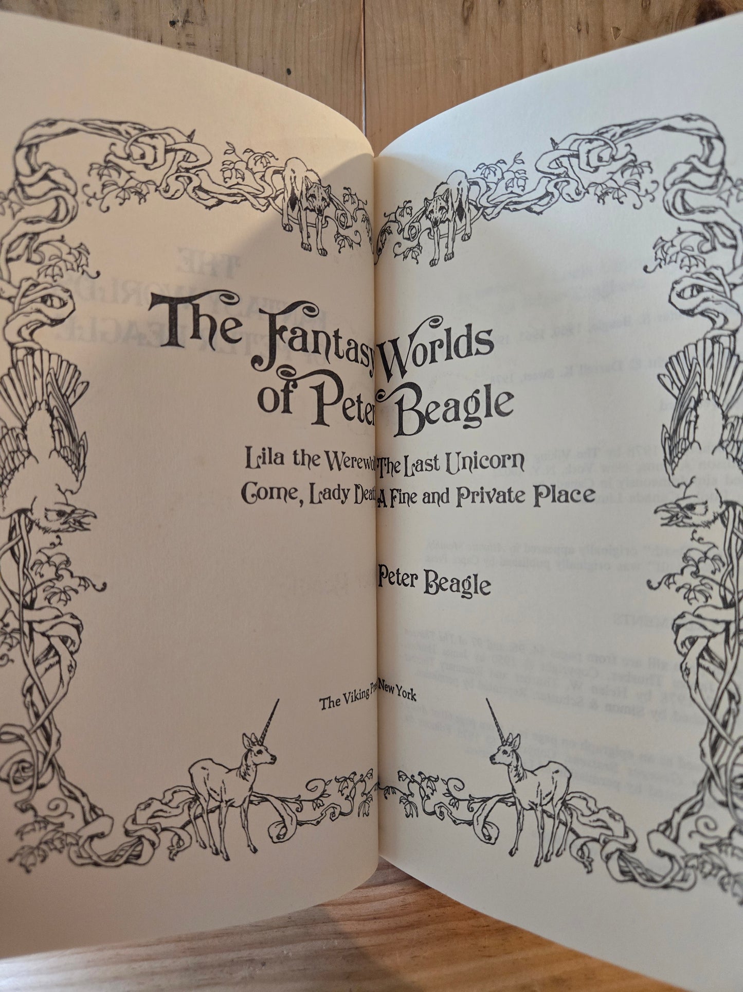 The Fantasy Worlds of Peter Beagle // 1978 // Vintage Hardcover Fantasy