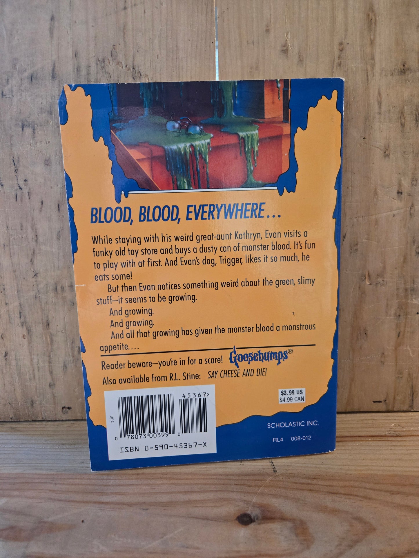 Goosebumps #3: Monster Blood // R.L. Stine // 46th Printing 1992 // Vintage Paperback