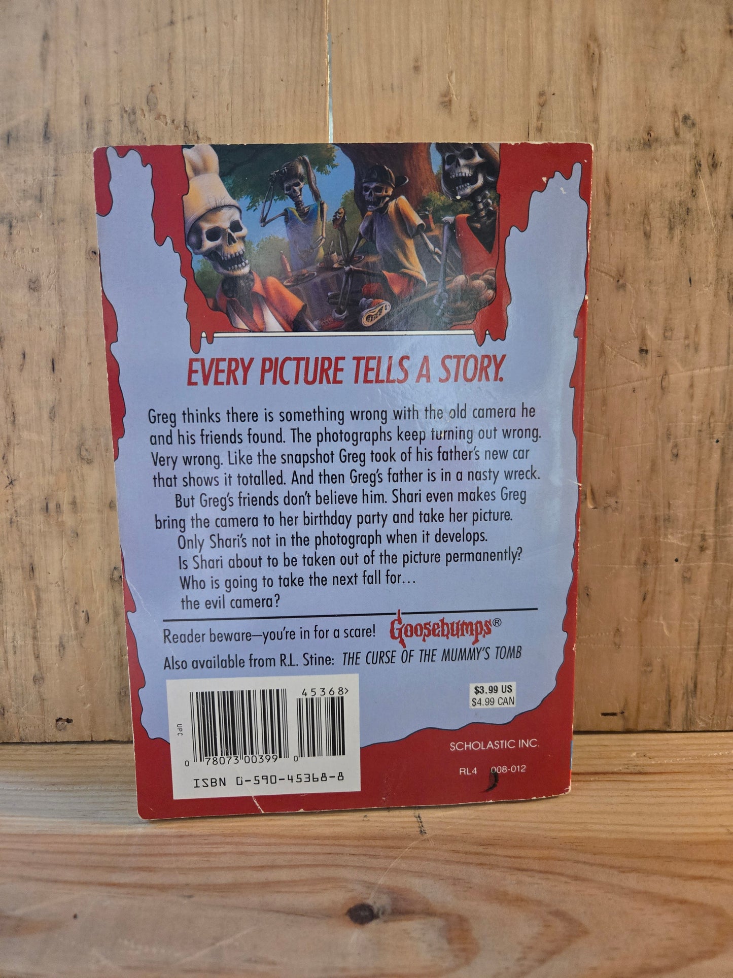 Goosebumps #4: Say Cheese and Die! // R.L. Stine // 33rd Printing 1992 // Vintage Paperback