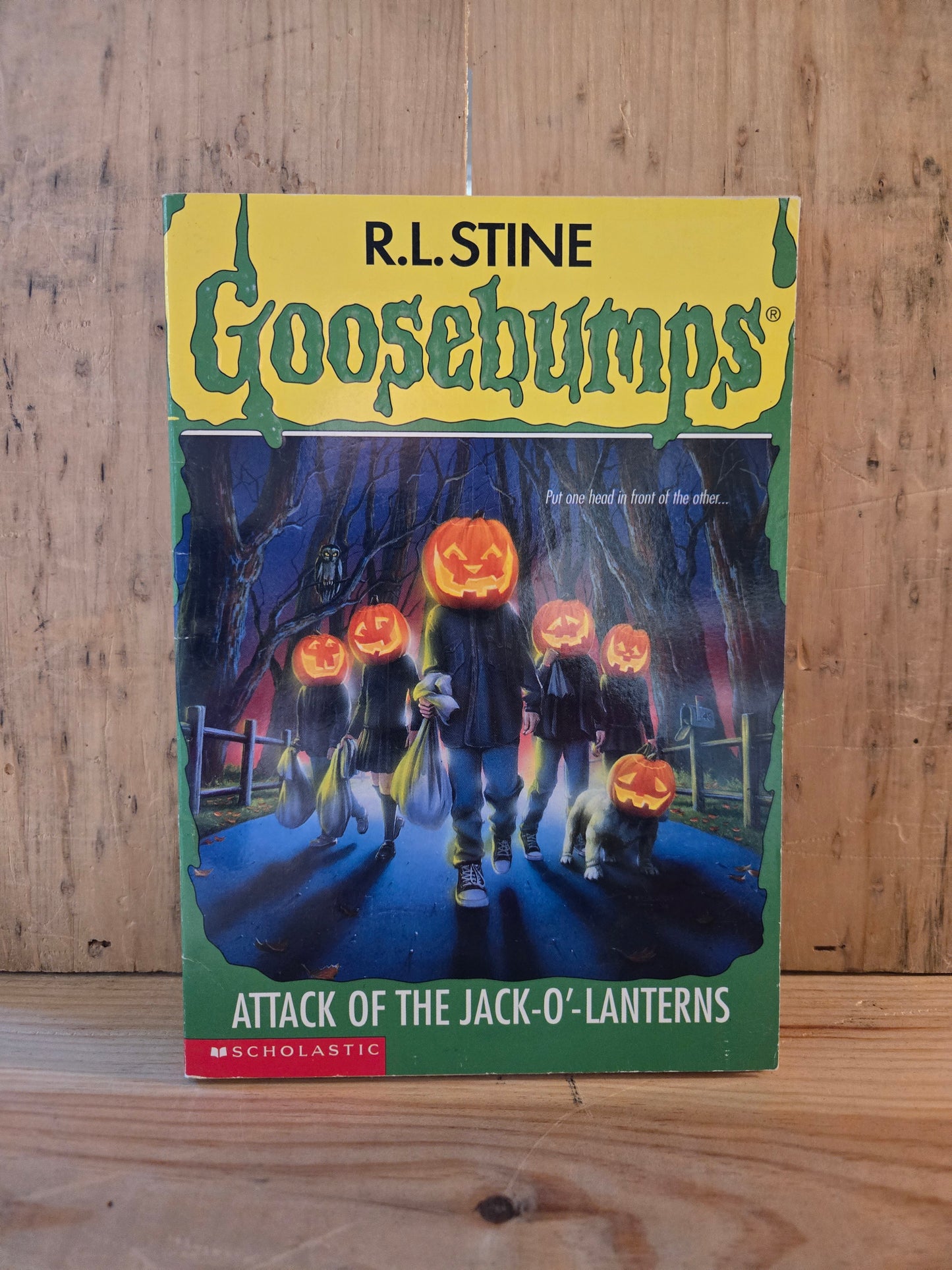 Goosebumps #48: Attack of the Jack-O'-Lanterns // R.L. Stine // 6th Printing 1996 // Vintage Paperback