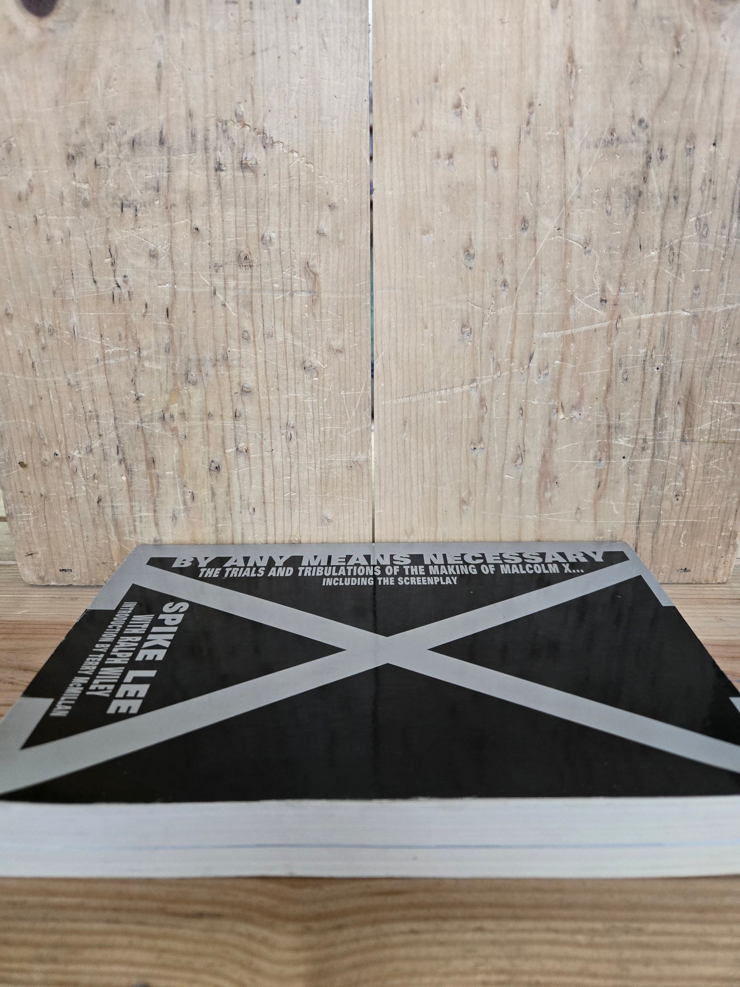By Any Means Necessary: The Trials and Tribulations of the Making of Malcolm X // Spike Lee // 1st Printing 1992 // Vintage Paperback Film Screenplay