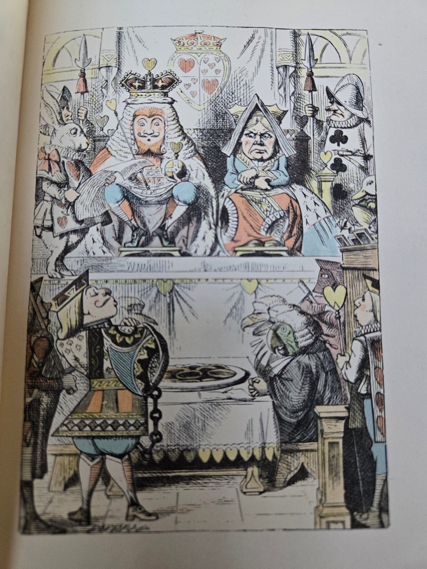 Alice's Adventures in Wonderland and Through the Looking Glass (2 Book Set) // Lewis Carroll // 1946 // Vintage Hardcover with Slipcase