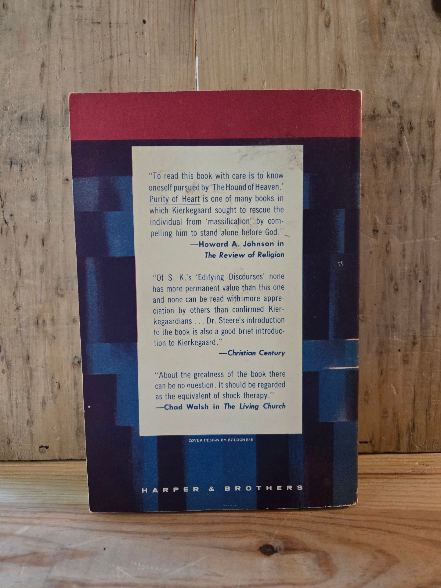 Purity of Heart is to Will One Thing // Soren Kierkegaard // 1956 // Vintage Paperback Spirituality Philosophy