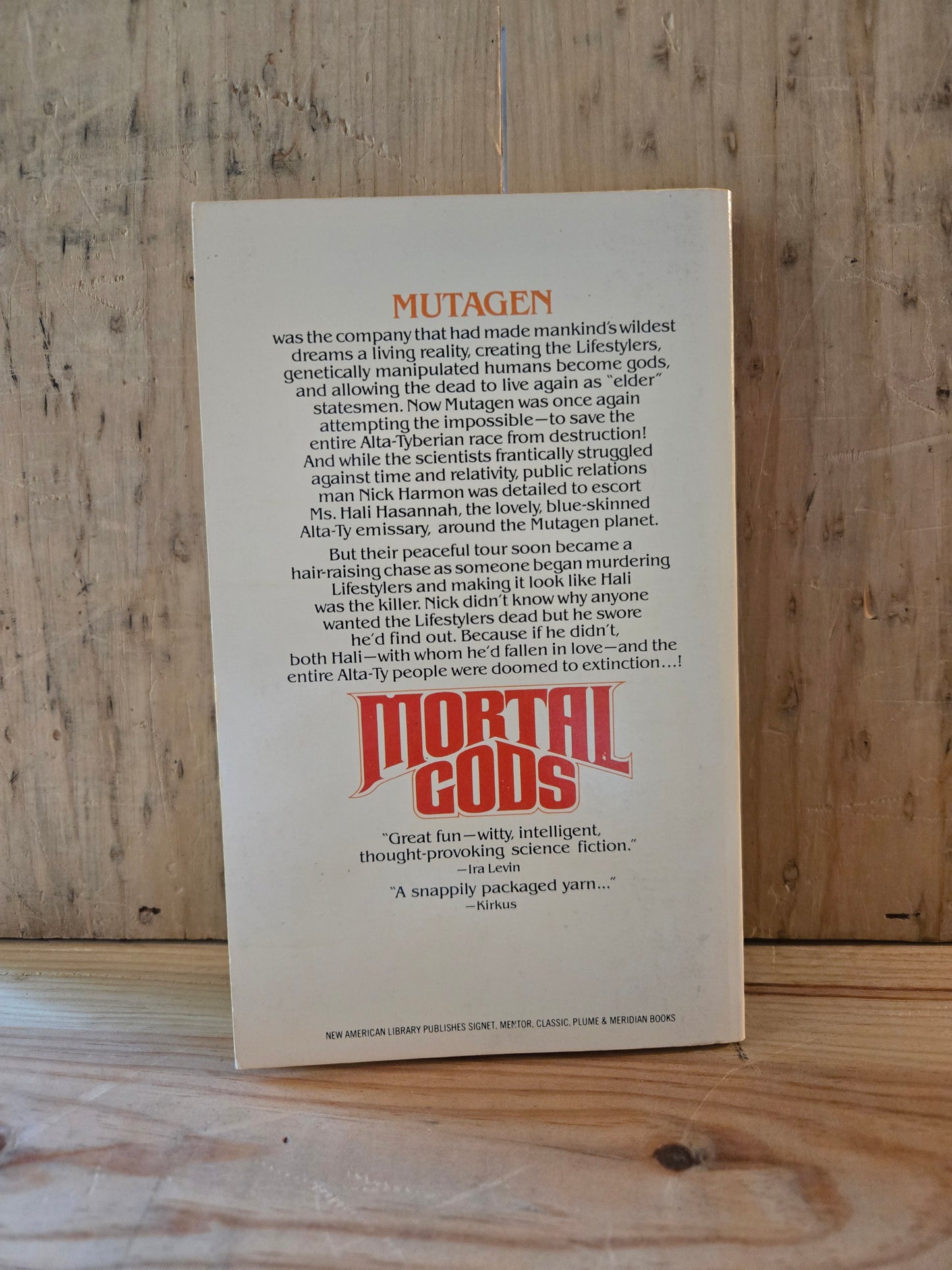 Mortal Gods // Jonathan Fast // 1979 // Vintage Paperback Sci-fi