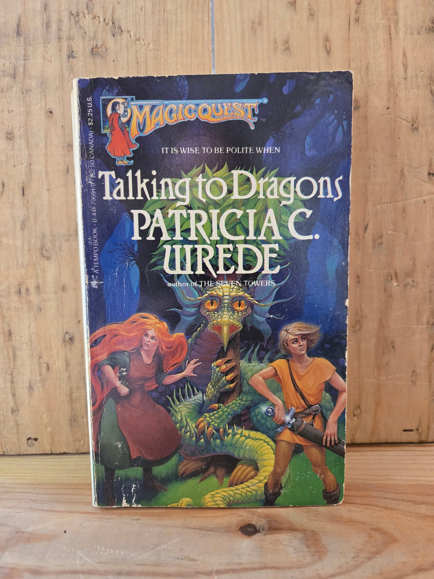 Talking to Dragons // Patricia C. Wrede // 1985 // Vintage Paperback Fantasy