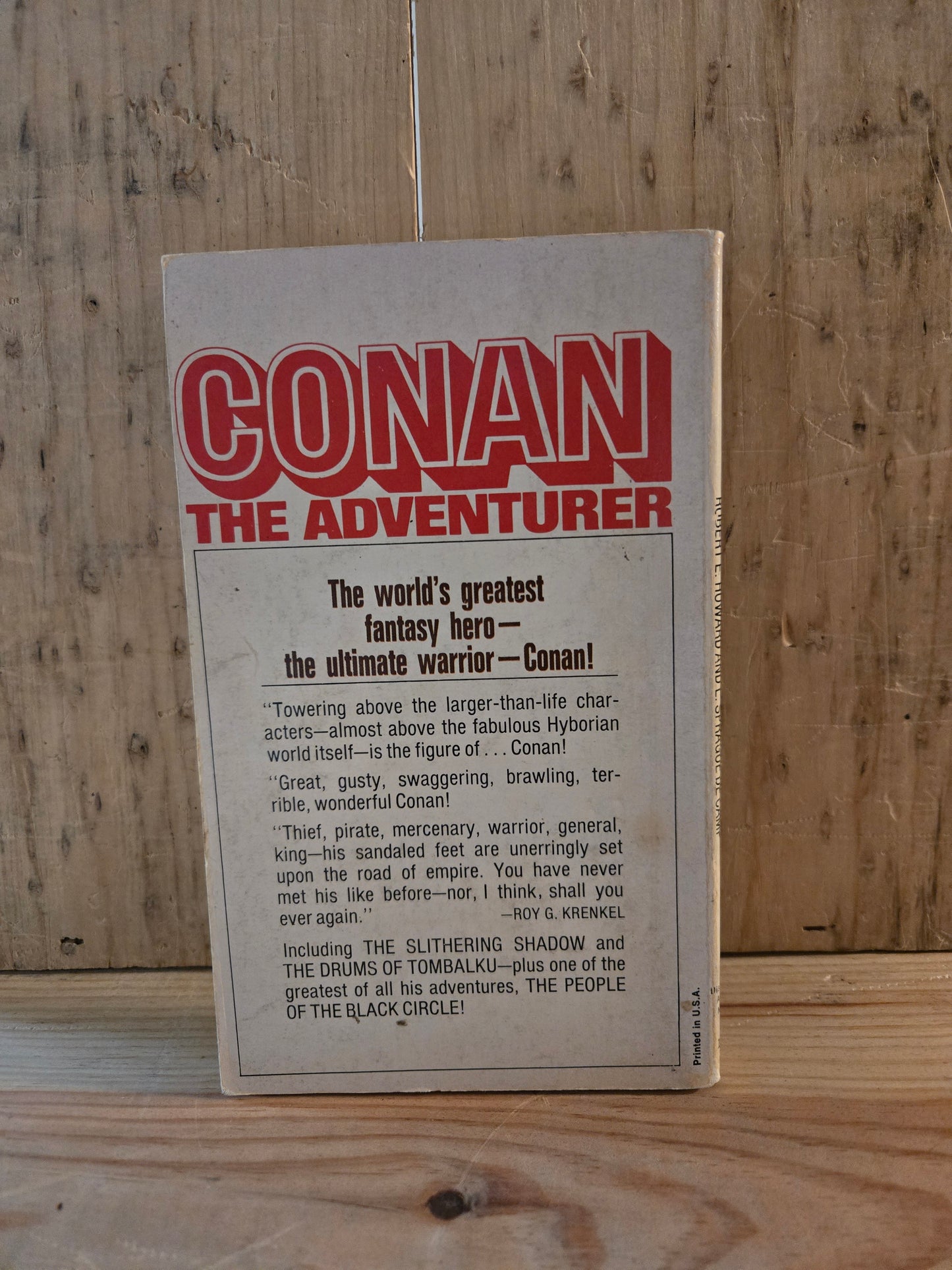 Conan The Adventurer // Robert E. Howard and L. Sprague de Camp // 1966 // Vintage Paperback Fantasy