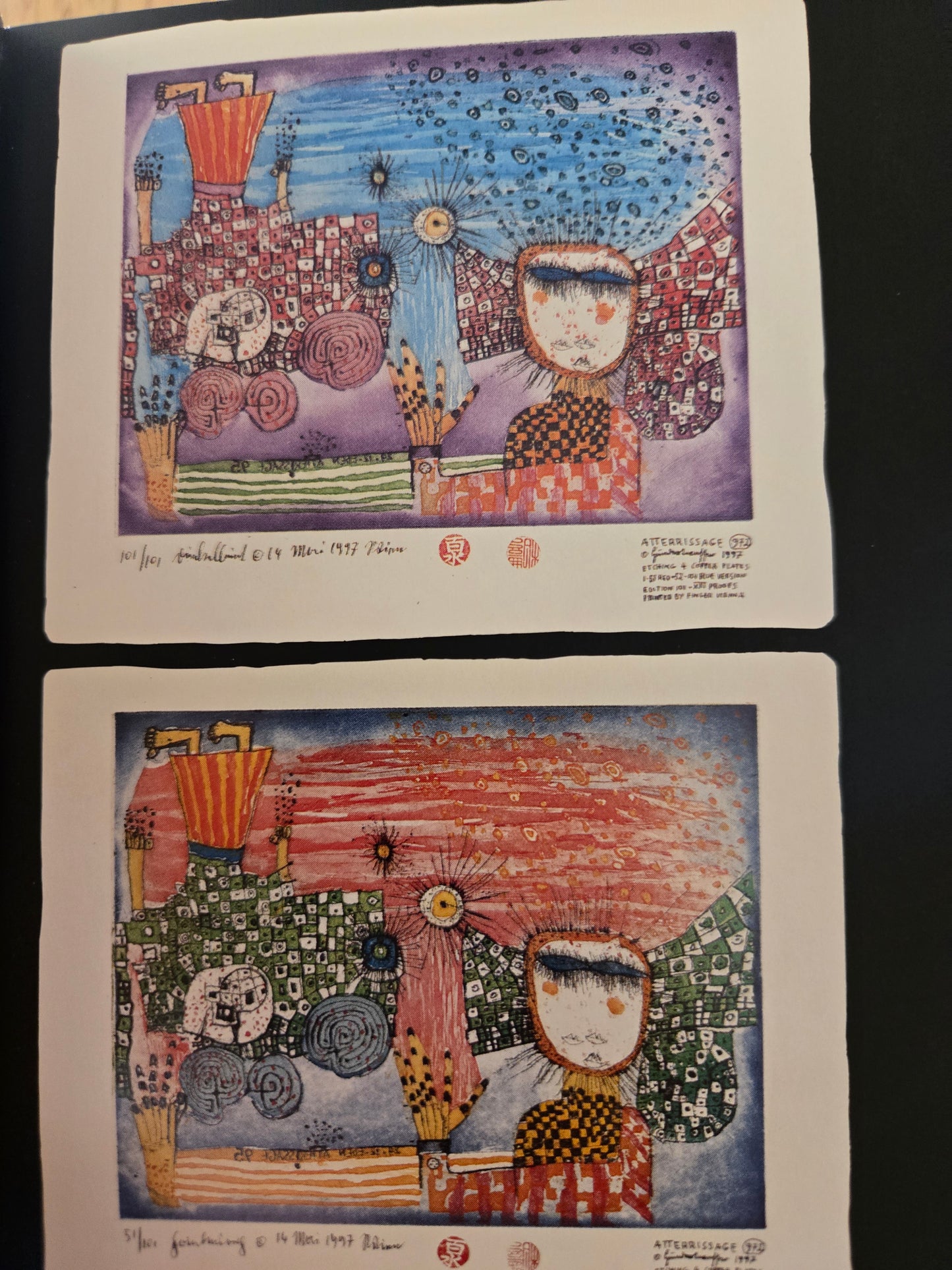 Hundertwasser Graphic Works 1994 - 2000 // 2001 // Vintage Art Exhibit Hardcover Book Guide