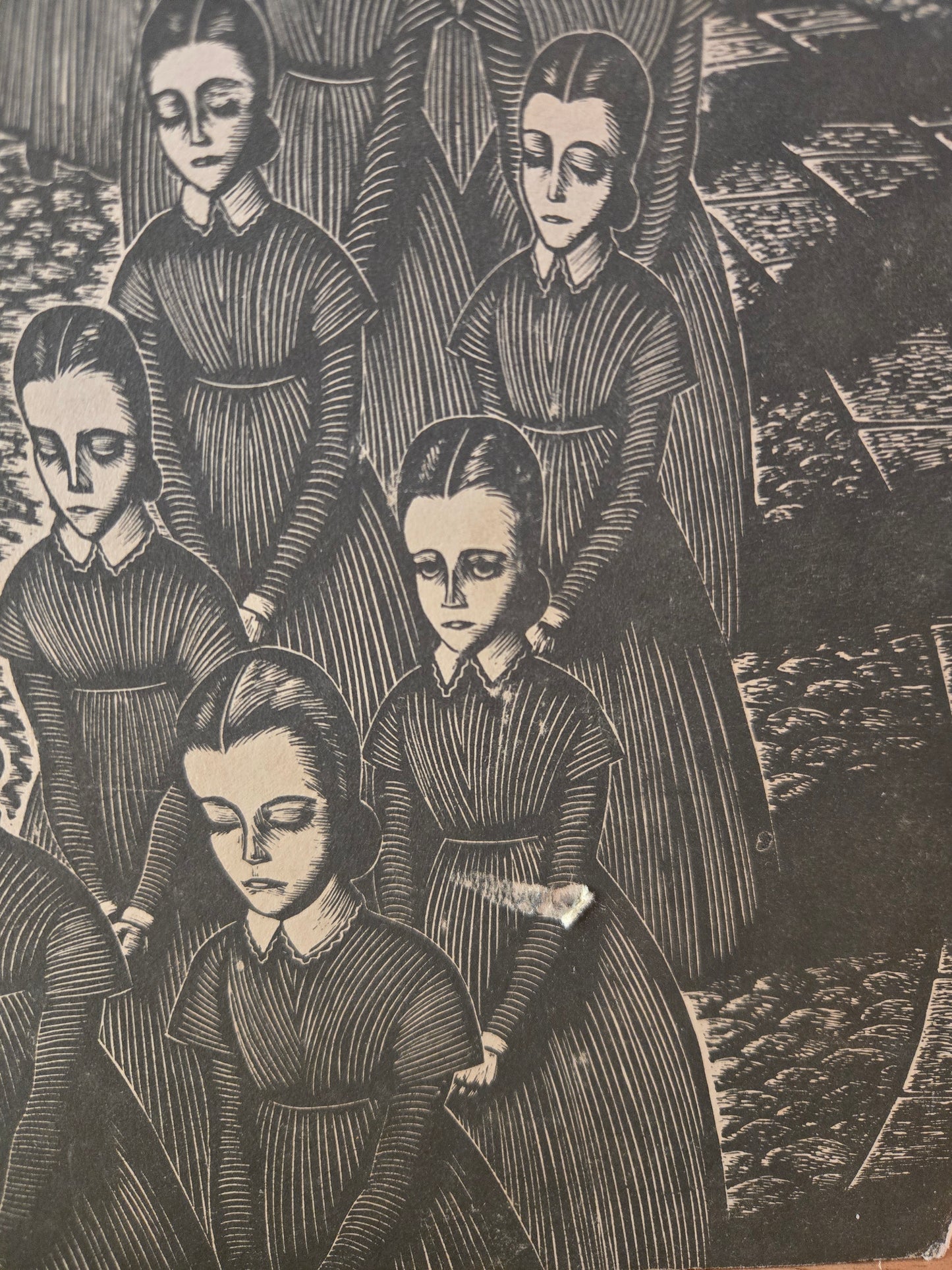 Jane Eyre // Charlotte Bronte // 1943 // Vintage Hardcover Fritz Eichenberg Art Wood Engravings