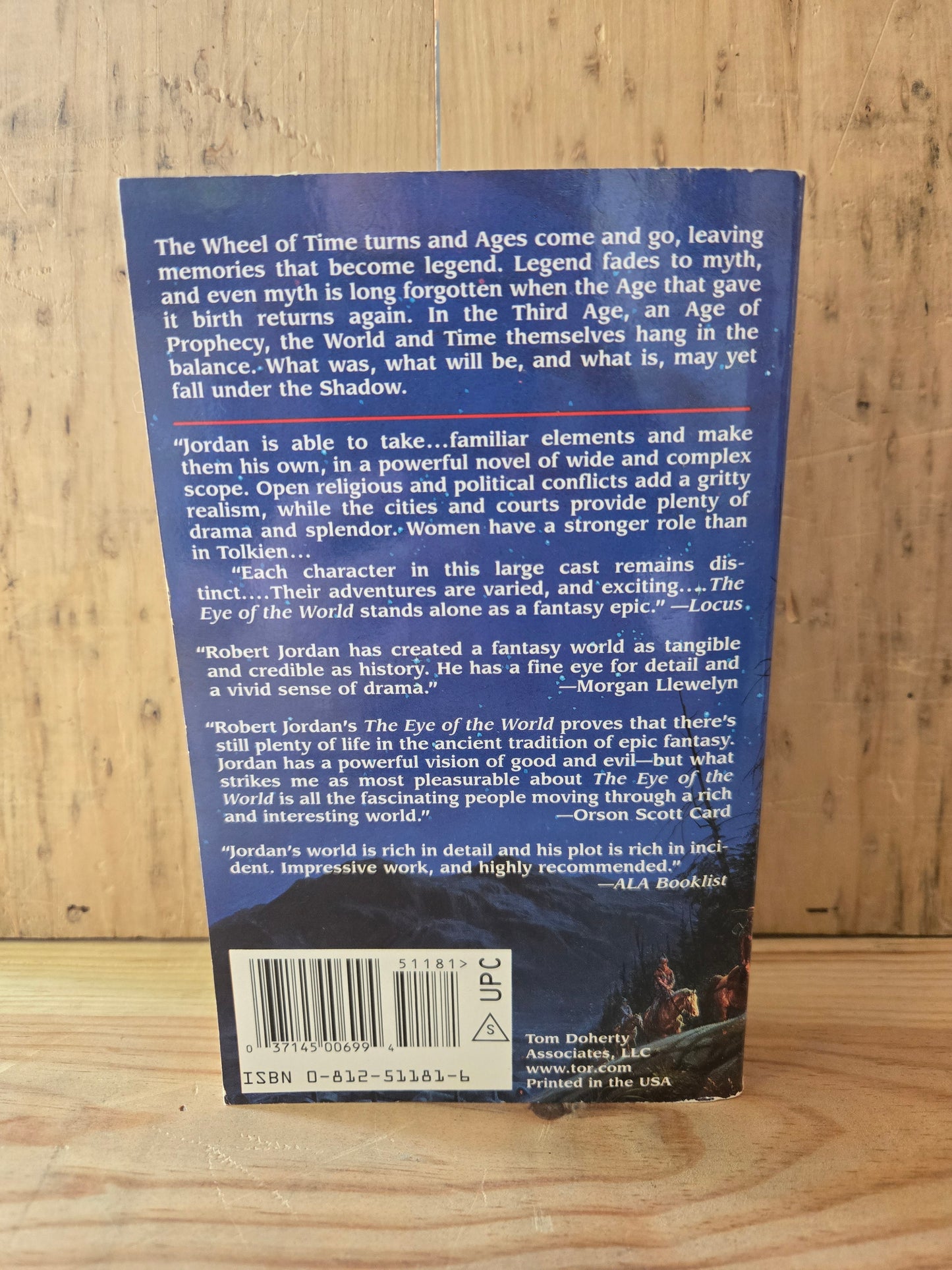 The Eye of The World (Book One in The Wheel of Time) // Robert Jordan // 1990 // Vintage Paperback Fantasy