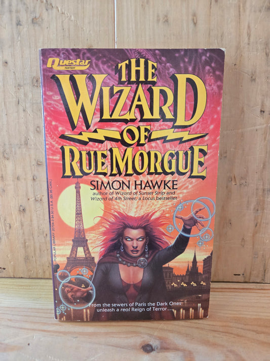 The Wizard of Rue Morgue // Simon Hawke // 1990 // Vintage Paperback Fantasy