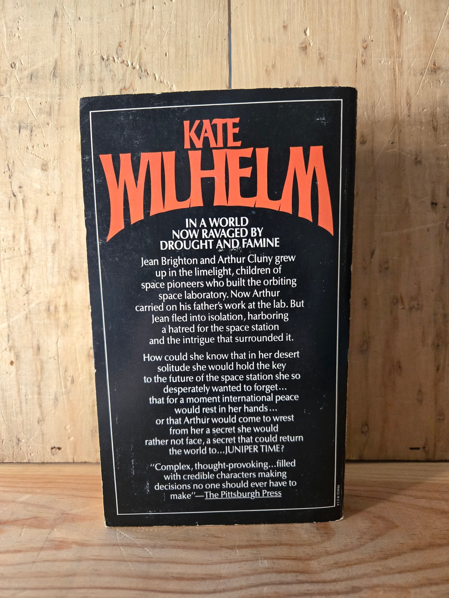 Juniper Time // Kate Wilhelm // 1980 // Vintage Paperback Sci-fi