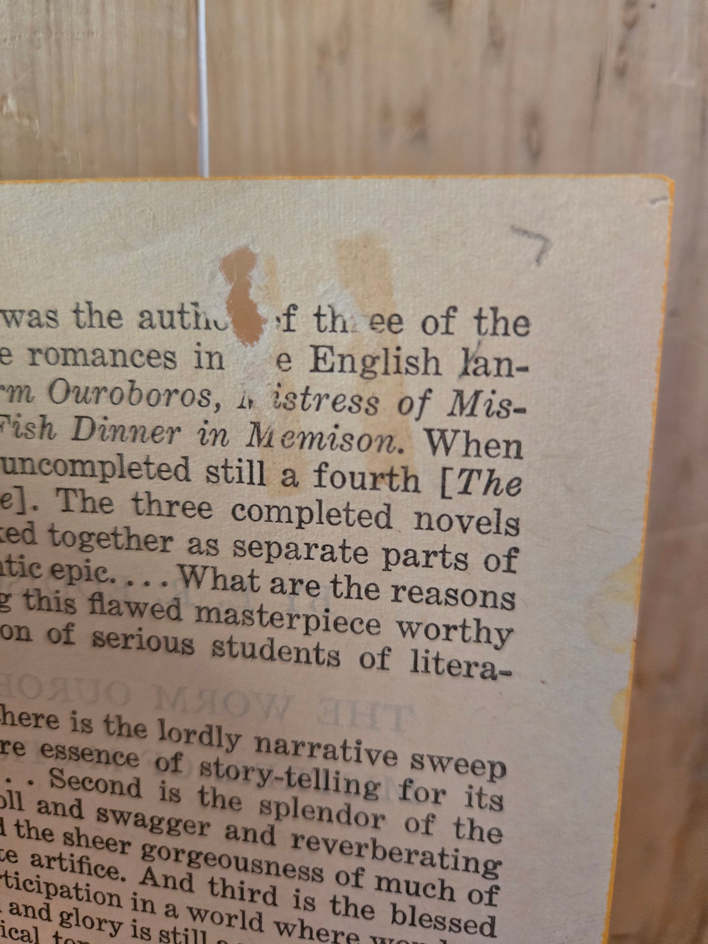 A Fish Dinner in Memison // E.R. Eddison // 1968 // Vintage Paperback Fantasy