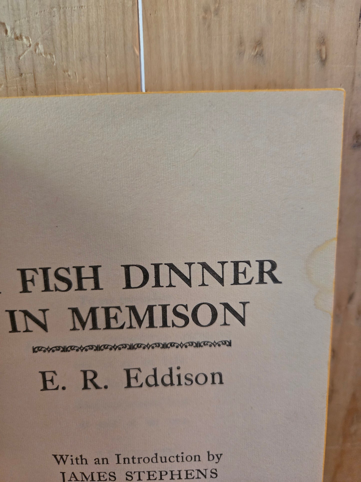 A Fish Dinner in Memison // E.R. Eddison // 1968 // Vintage Paperback Fantasy
