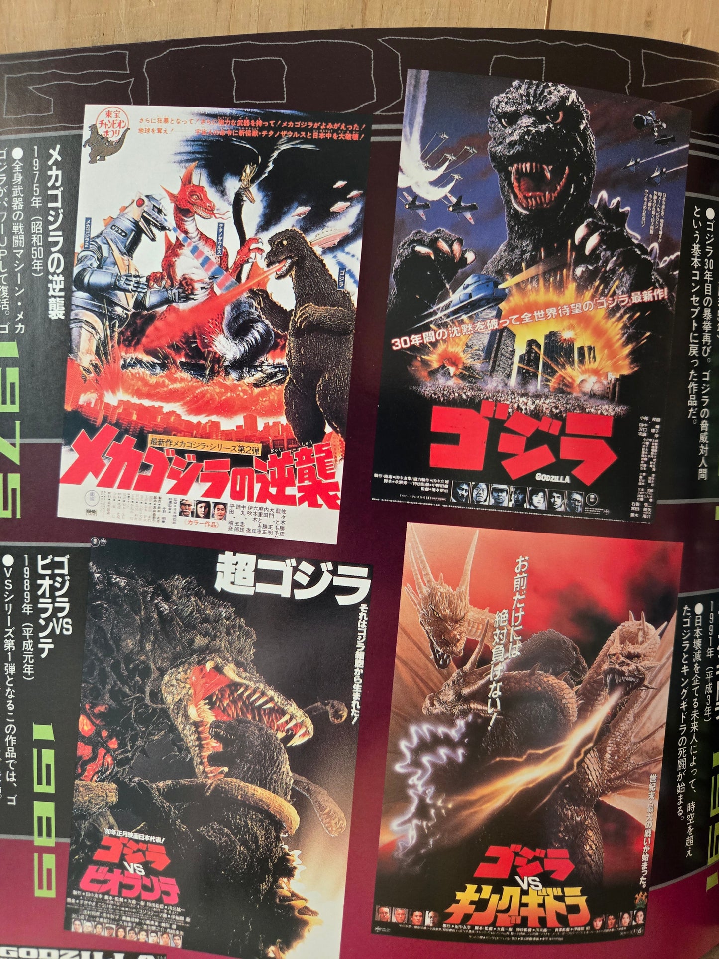 Godzilla Perfect Guide Book // 1998 // Vintage Paperback Godzilla Movies