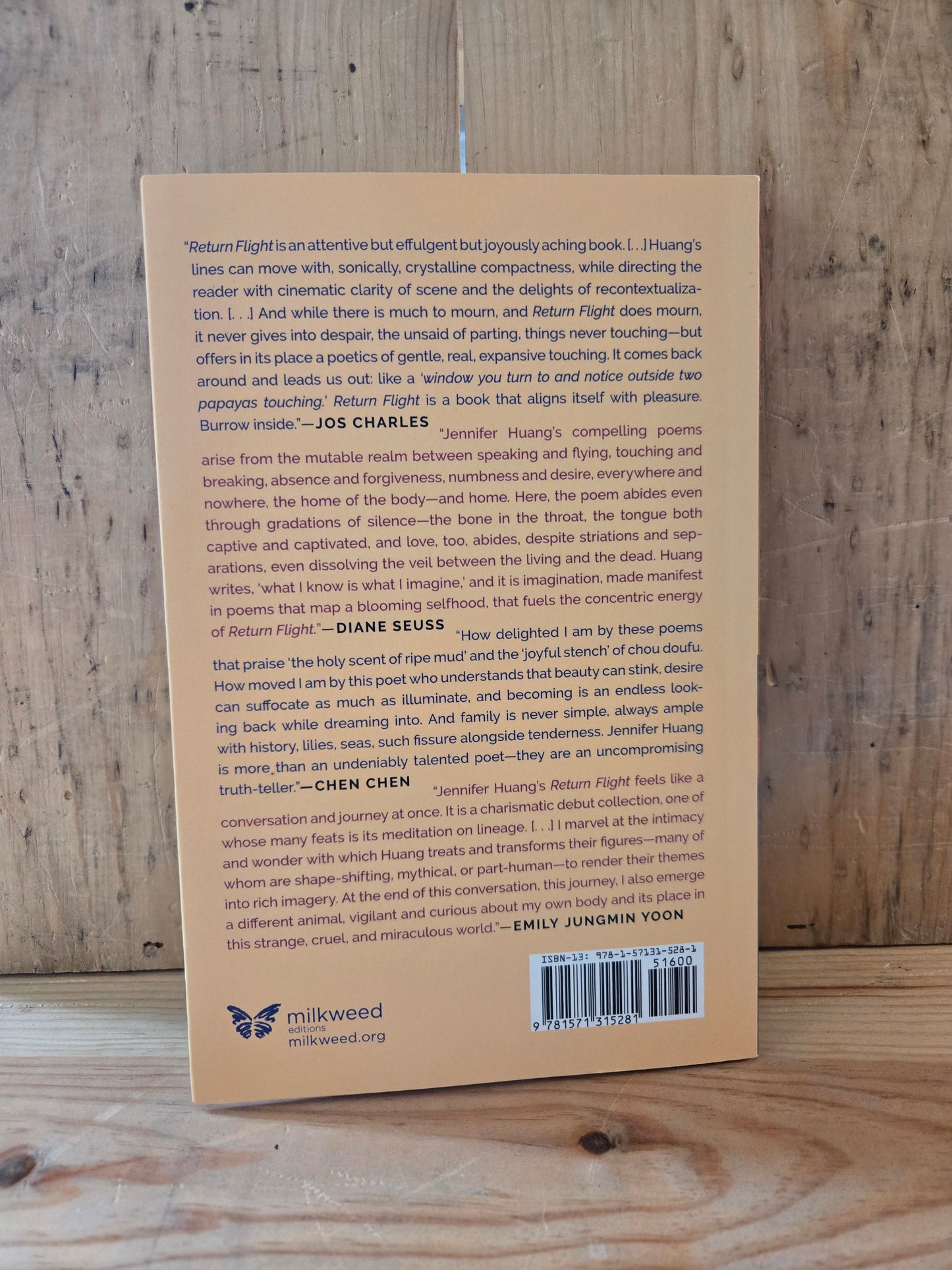 Return Flight // Jennifer Huang // 2022 // Paperback Poetry