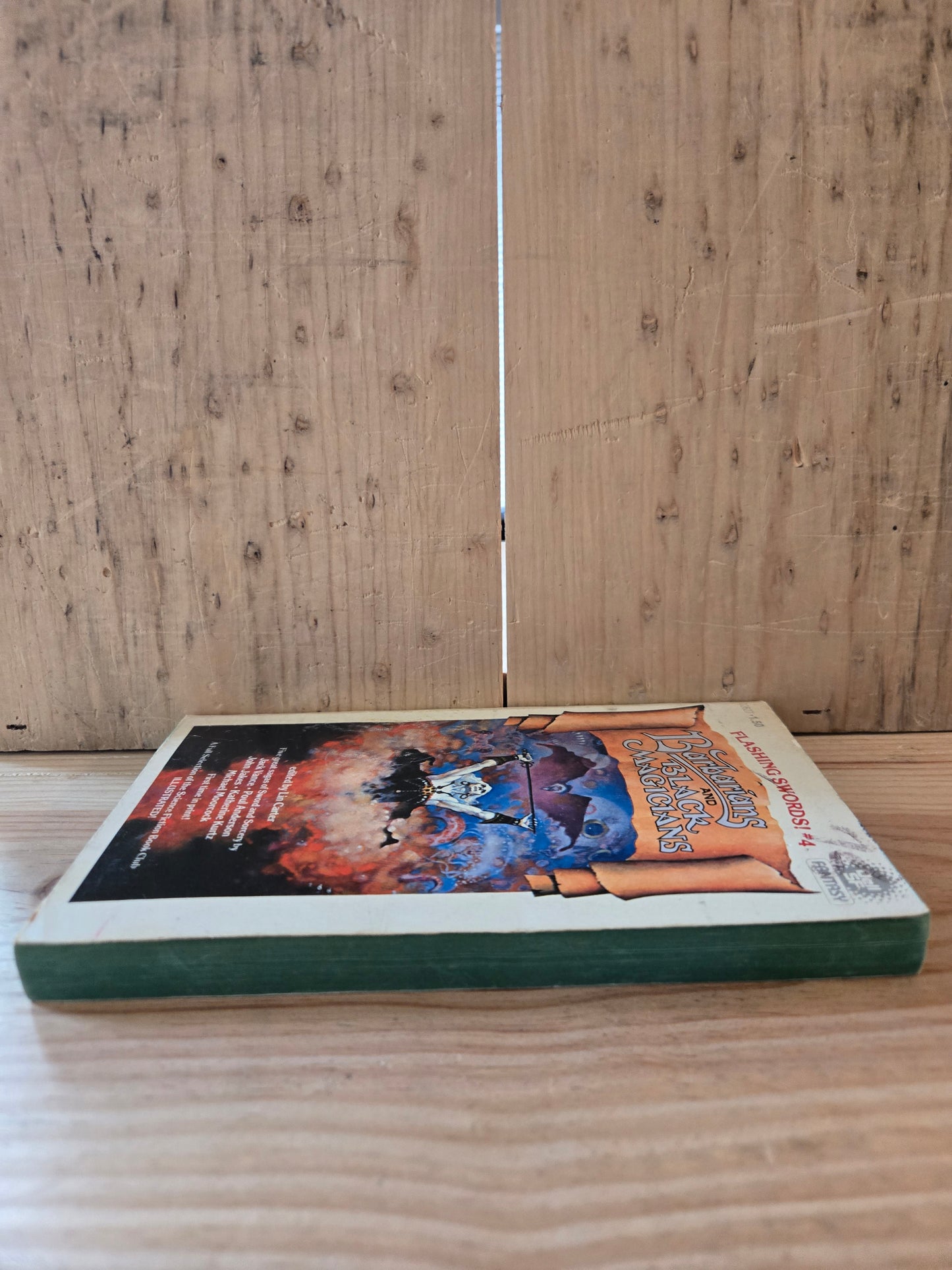Flashing Swords! #4: Barbarians and Black Magicians // Edited by Lin Carter // 1977 // Vintage Paperback Fantasy