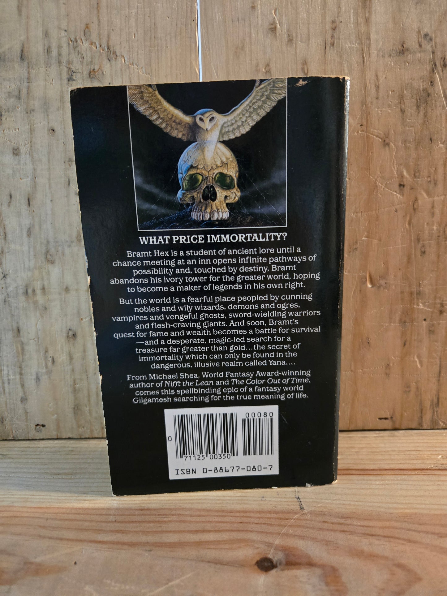 In Yana, The Touch of Undying // Michael Shea // 1st DAW Printing 1985 // Vintage Paperback Fantasy