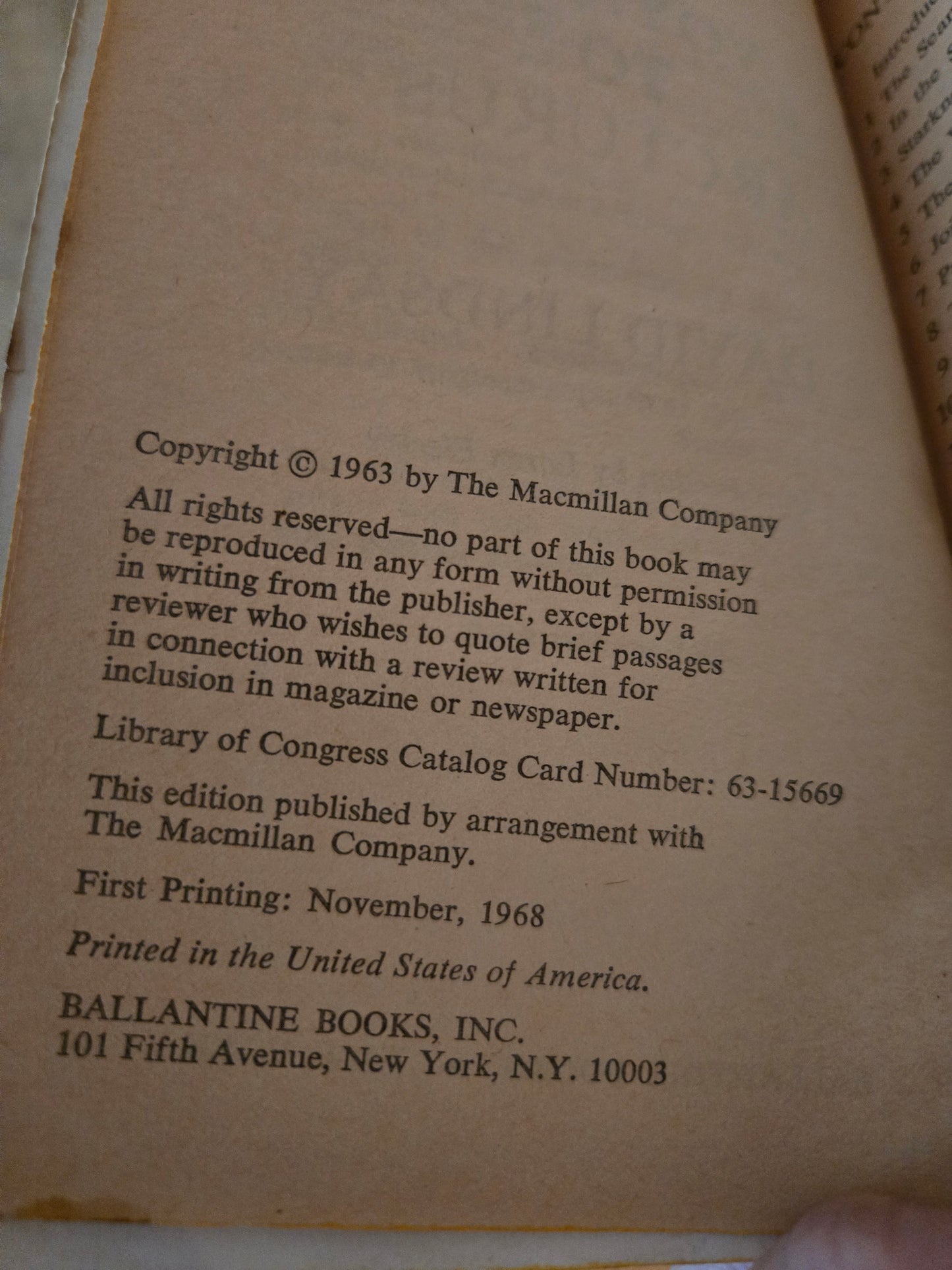 A Voyage to Arcturus // David Lindsay // Ballantine 1st Printing 1968 // Vintage Paperback Fantasy