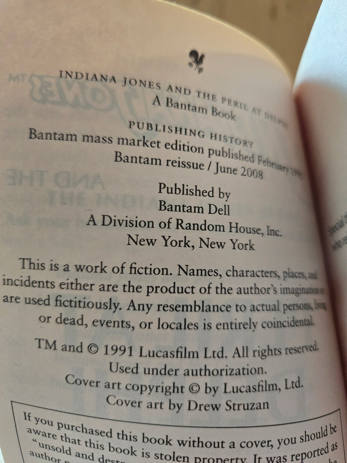 Indiana Jones and the Peril at Delphi // Rober MacGregor // 2008 // Paperback