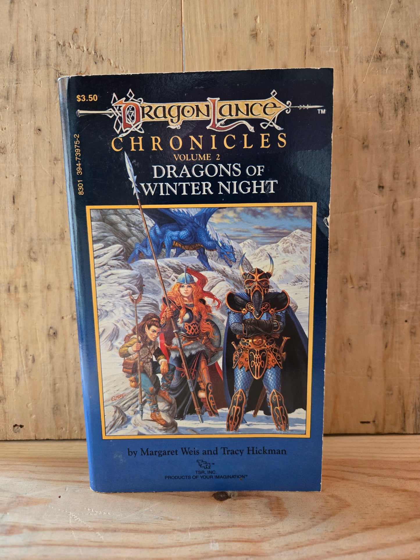 Dragonlance Chronicles Trilogy (3 Book Set) // Margaret Weis and Tracy Hickman // 1984 - 1985 // Vintage Paperback Fantasy D&D