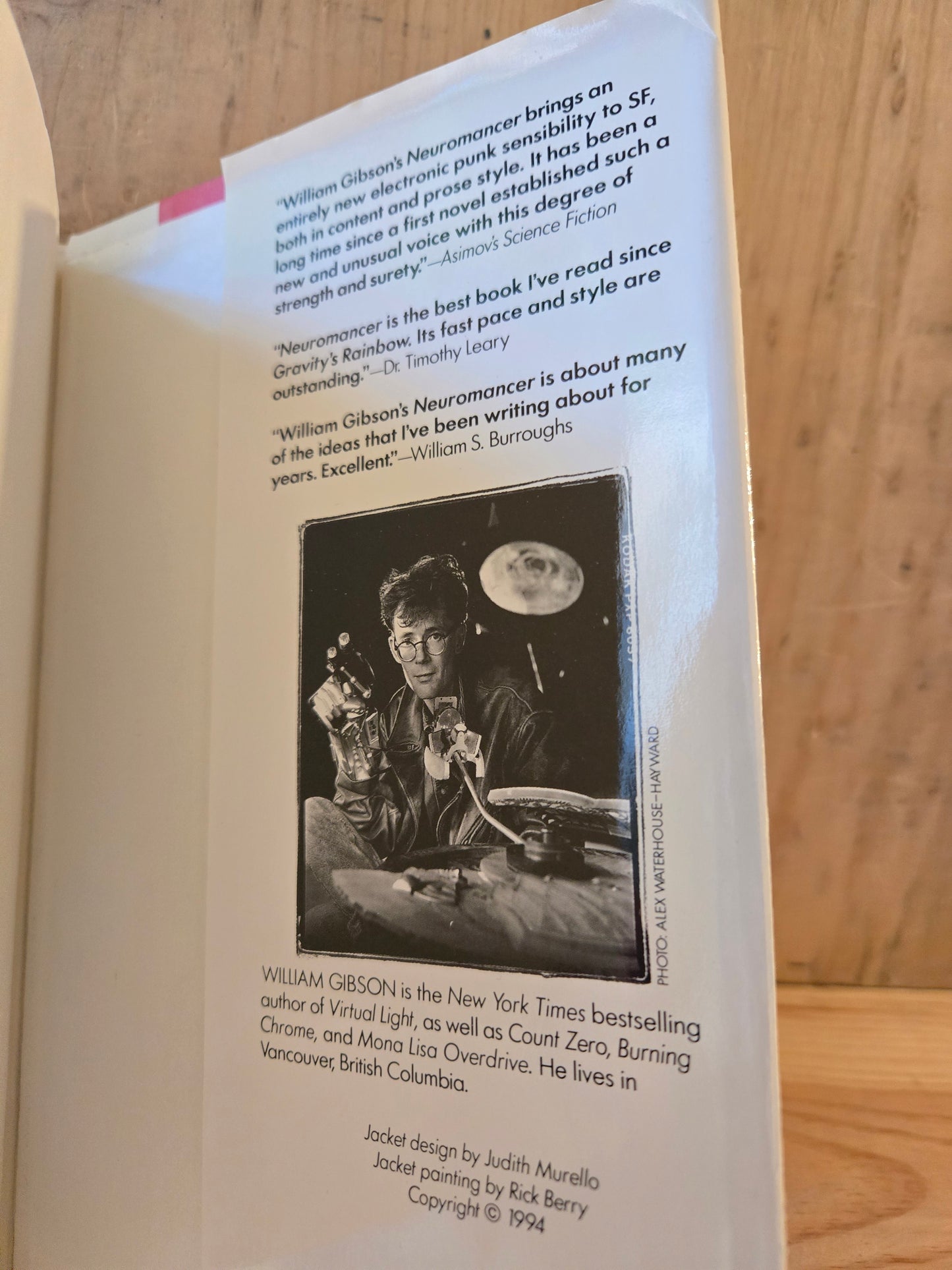 Neuromancer // William Gibson // 10th Anniversary Edition 1994 // Vintage Hardcover Sci-fi Cyberpunk