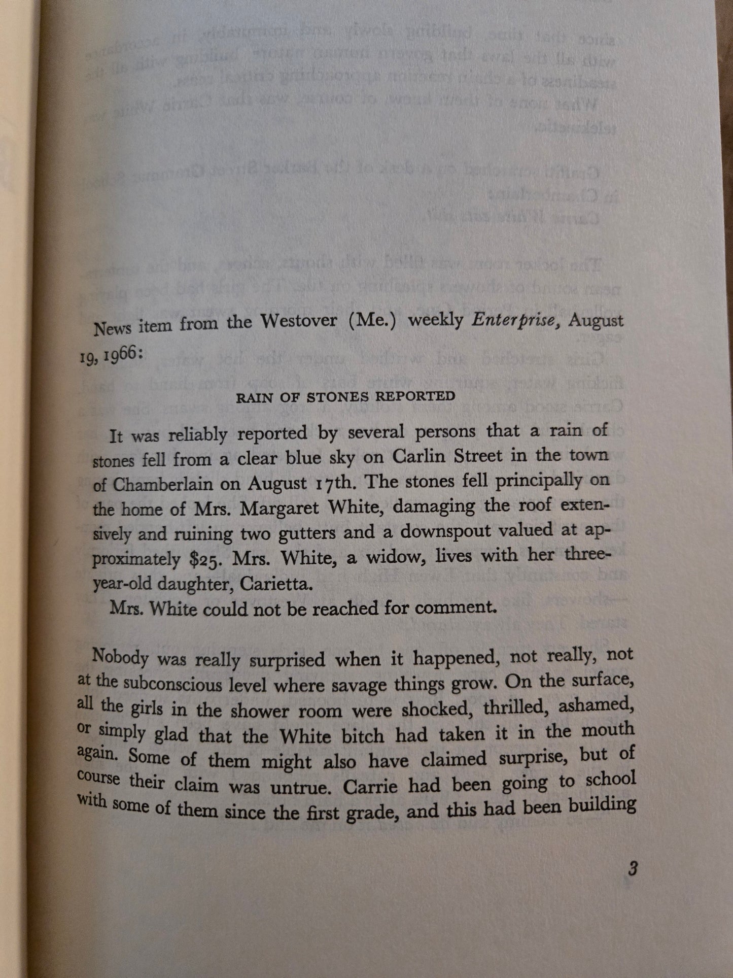 Carrie // Stephen King // Book Club Edition 1974 // Vintage Hardcover Horror