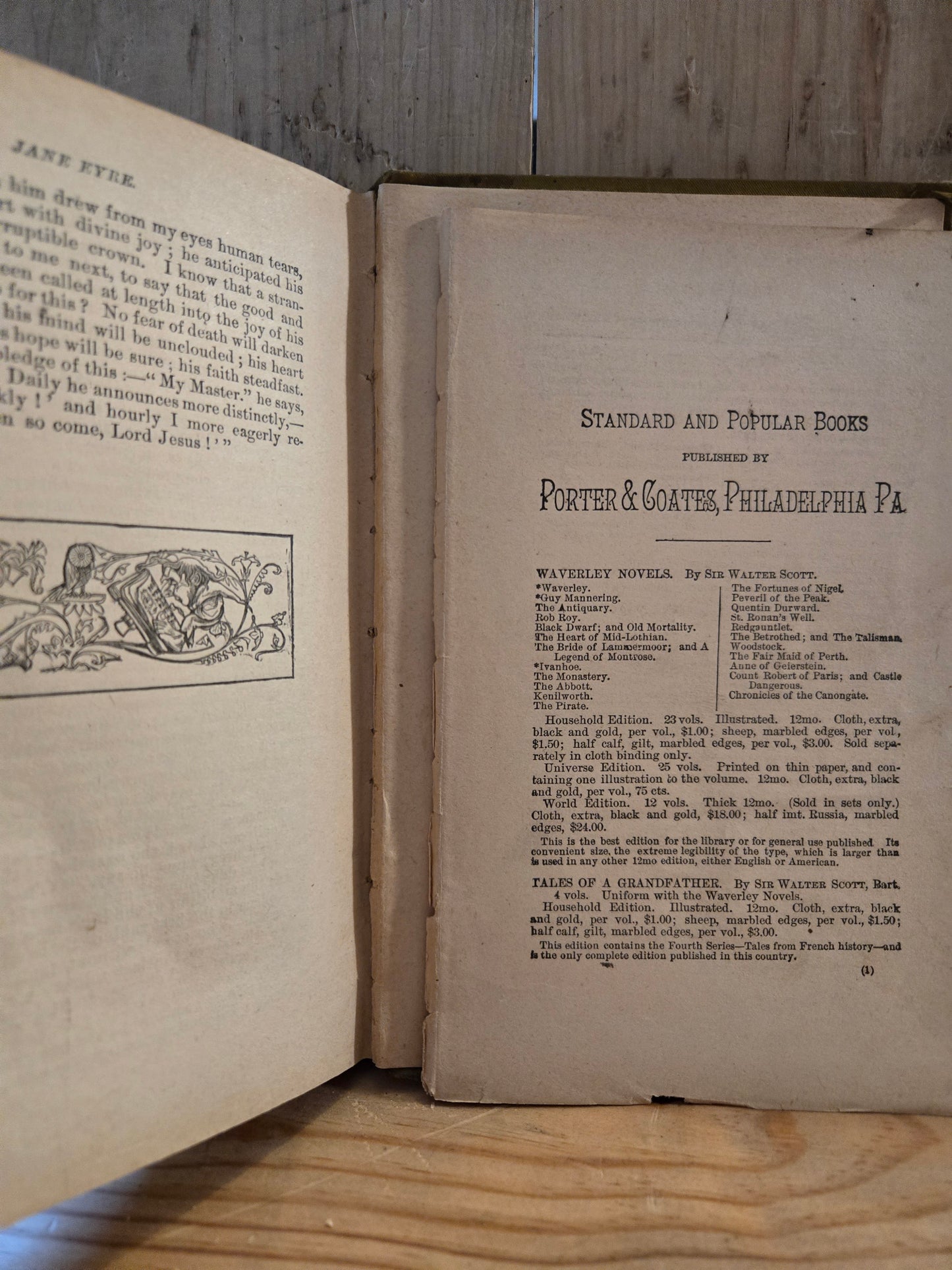 Jane Eyre (Alta Edition) // Charlotte Bronte // 1890s // Vintage Antiquarian Embossed Hardcover Book