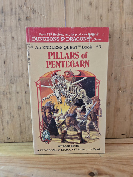Dungeons & Dragons: An Endless Quest Book #3 Pillars of Pentegarn // Rose Estes // 1983 // Vintage Paperback Fantasy CYOA