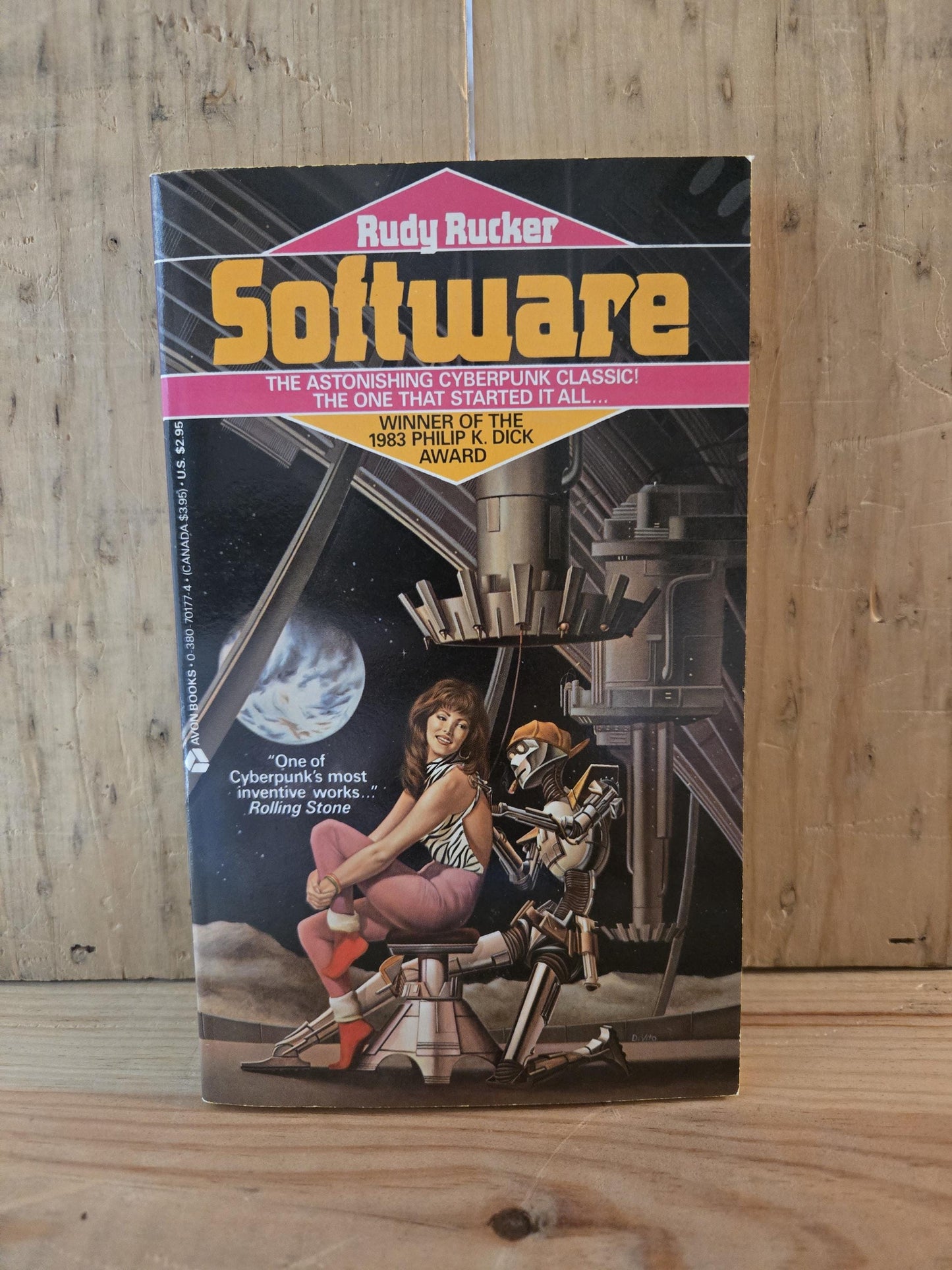 Software and Wetware (2 Book Set) // Rudy Rucker // 1987-1988 // Vintage Paperback Cyberpunk Sci-fi