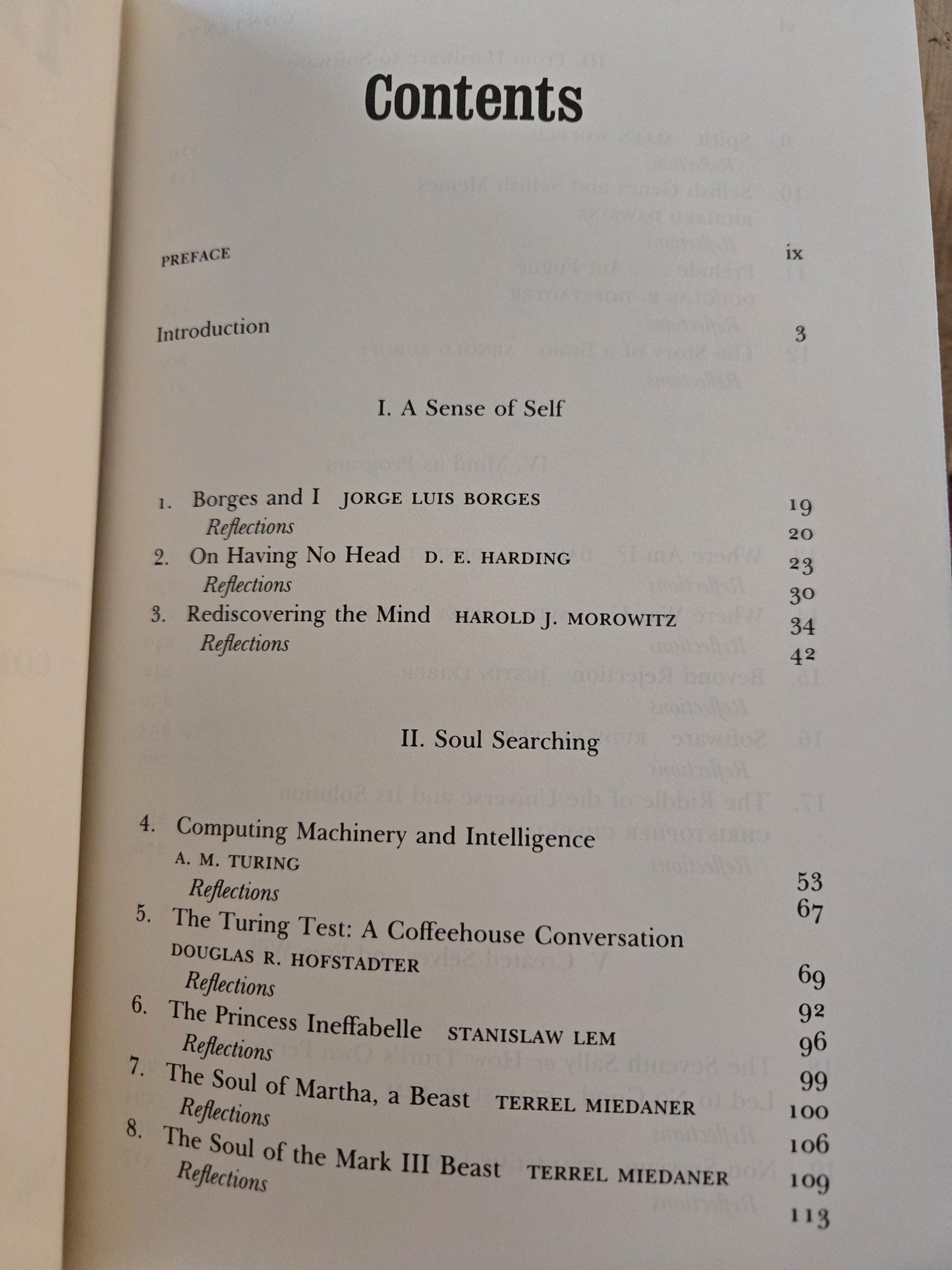 The Mind's I: Fantasies and Reflections on Self & Soul // Douglas R. Hofstadter and Daniel C. Dennett // 1st Print 1981 // Vintage Hardcover