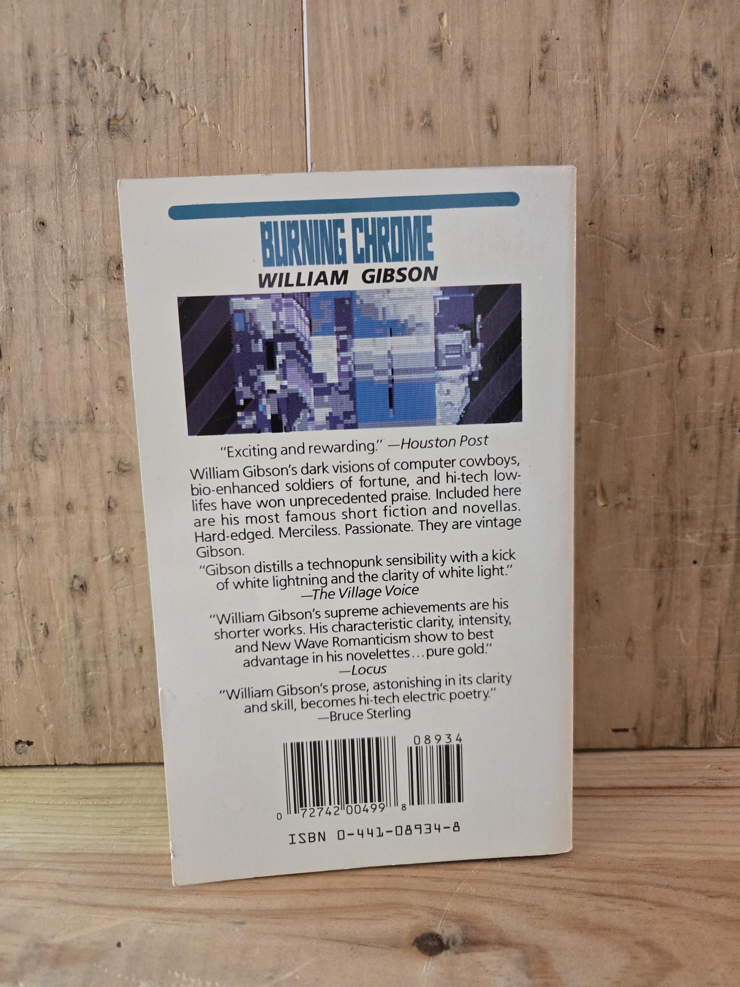 Burning Chrome // William Gibson // 1987 // Vintage Paperback Cyberpunk Sci-fi