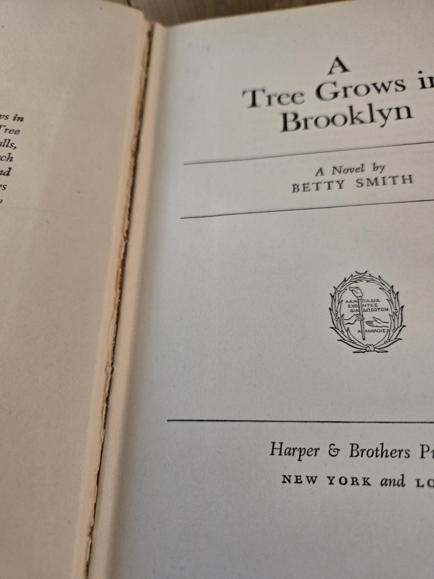 A Tree Grows in Brooklyn // Betty Smith // 1943 // Vintage Hardcover