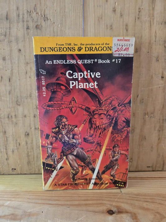 Dungeons & Dragons: An Endless Quest Book #17 Captive Planet // Morris Simon // 1984 // Vintage Paperback Fantasy CYOA