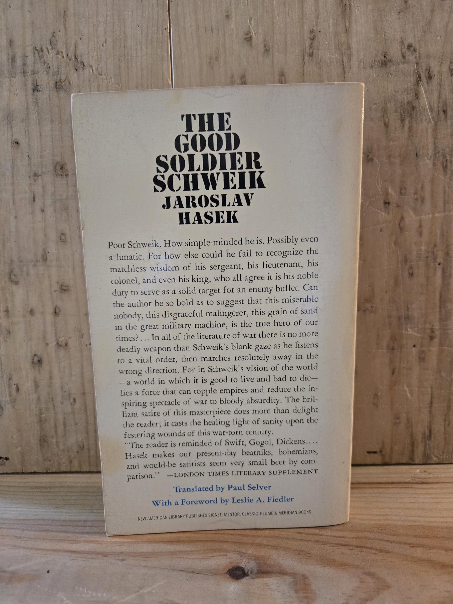 The Good Soldier Schweik // Jaroslav Hasek // 1963 // Vintage Paperback