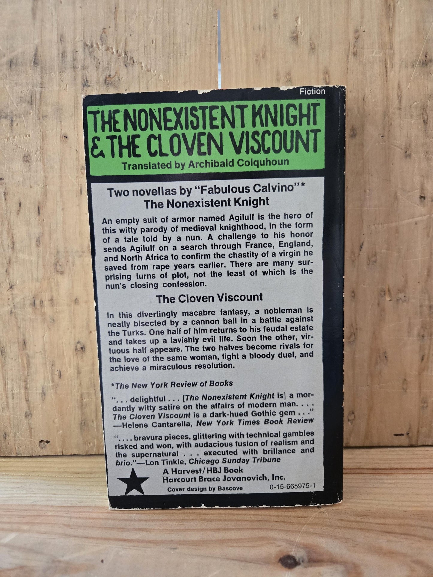 The Nonexistent Knight & The Cloven Viscount // Italo Calvino // 1977 // Vintage Paperback