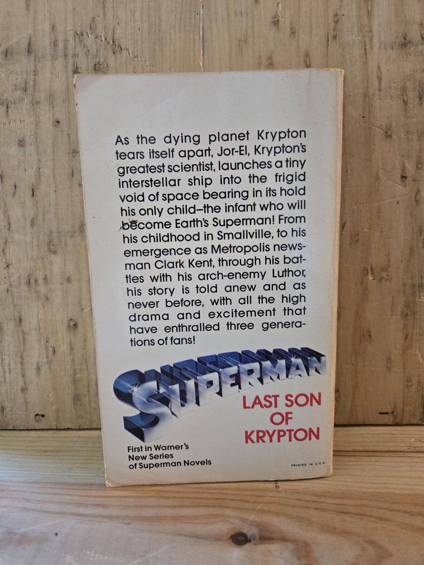 Superman: Last Son of Krypton // Elliot S. Maggin // 1978 // Vintage Paperback Superheroes