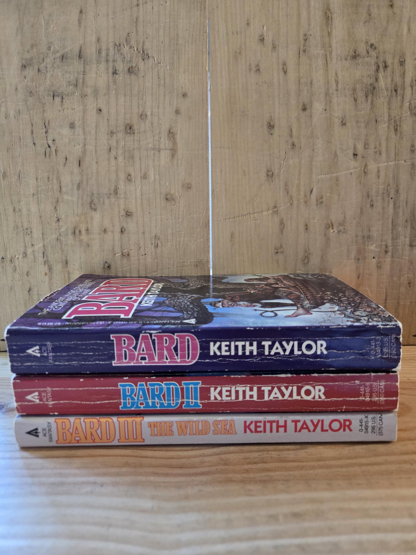 Bard, Bard II, and Bard III (3 Book Set) // Keith Taylor // 1980s // Vintage Paperback Fantasy
