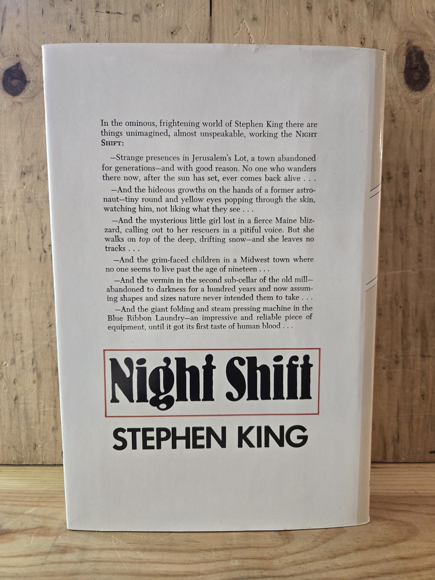 Night Shift // Stephen King // 1978 Book Club Edition // Vintage Hardcover