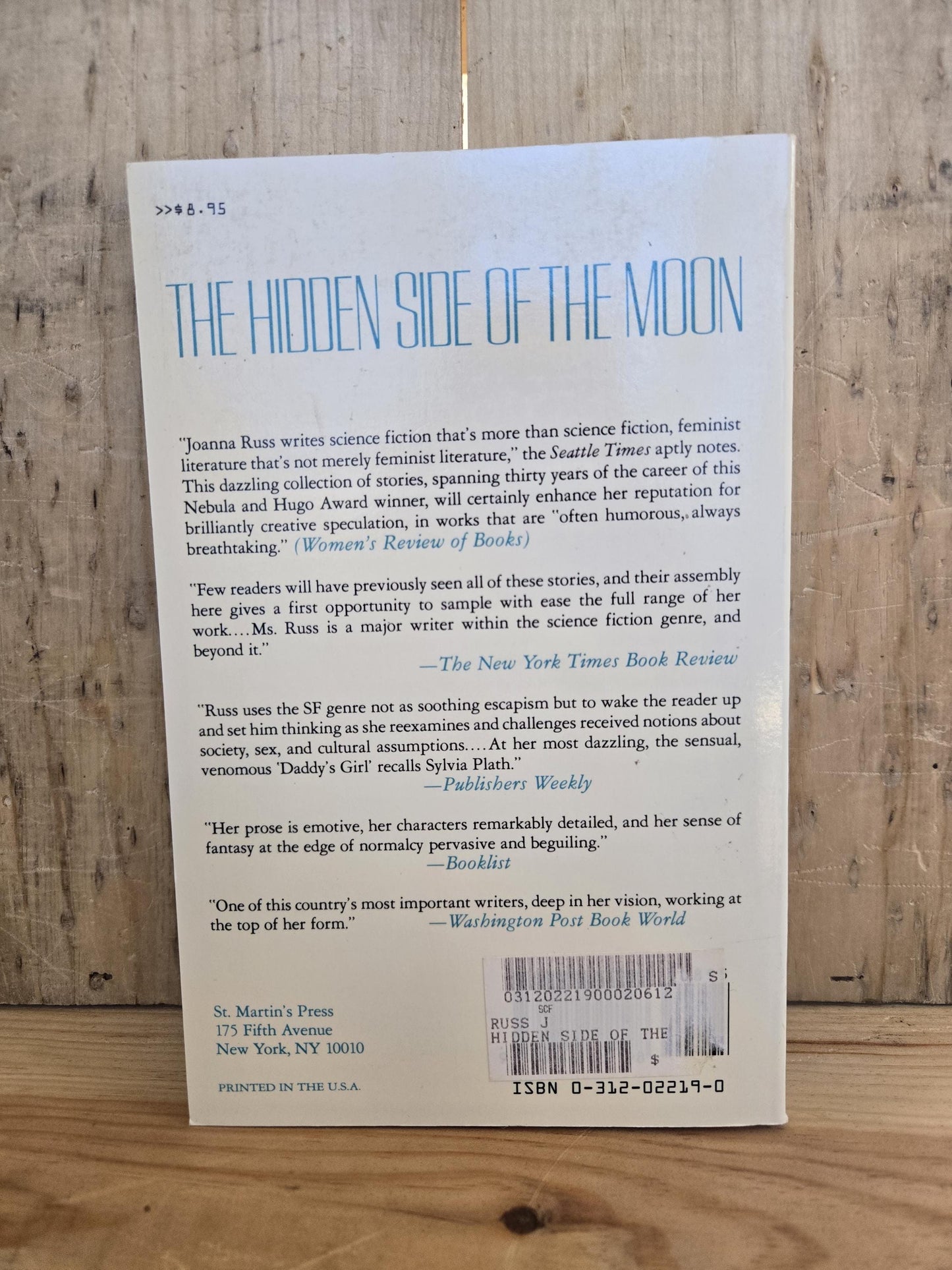 The Hidden Side of the Moon // Joanna Russ // 1987 // Vintage Paperback Sci-fi
