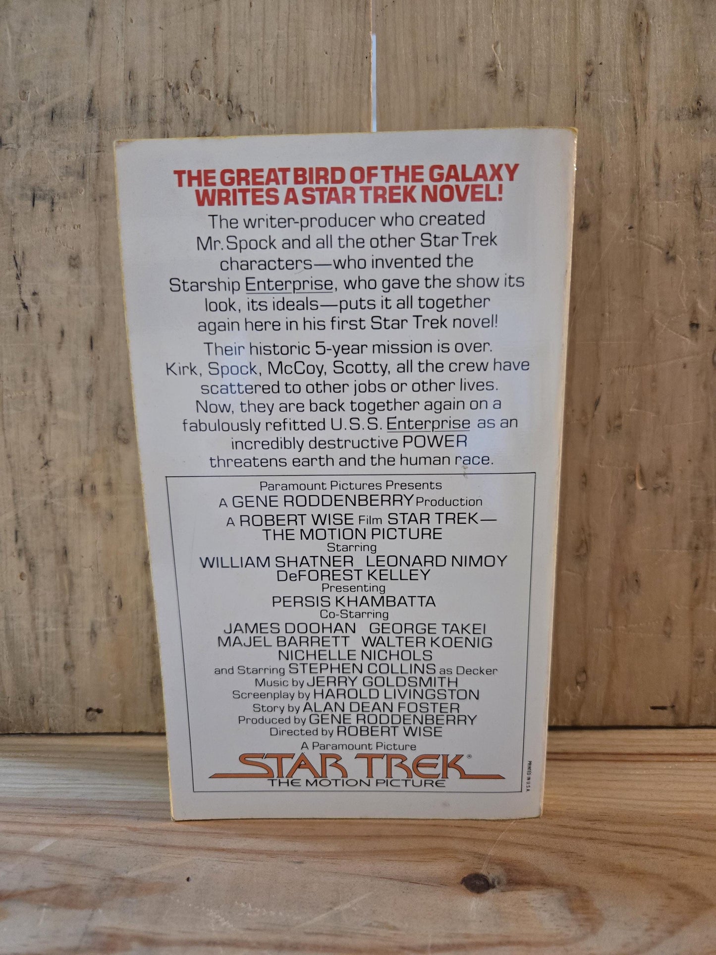 Star Trek The Motion Picture // Gene Roddenberry // 1979 // Vintage Paperback Sci-fi