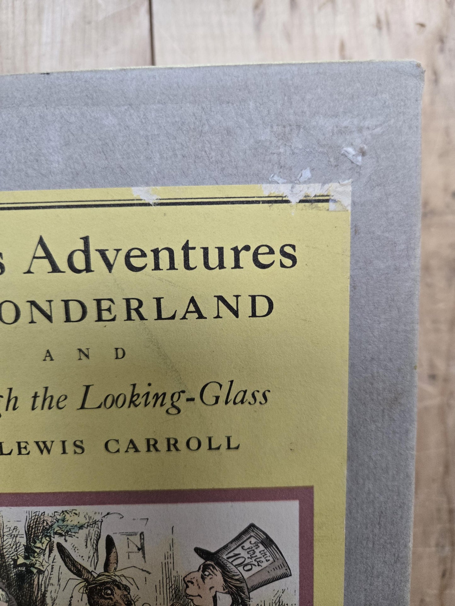 Alice's Adventures in Wonderland and Through the Looking Glass (2 Book Set) // Lewis Carroll // 1946 // Vintage Hardcover with Slipcase